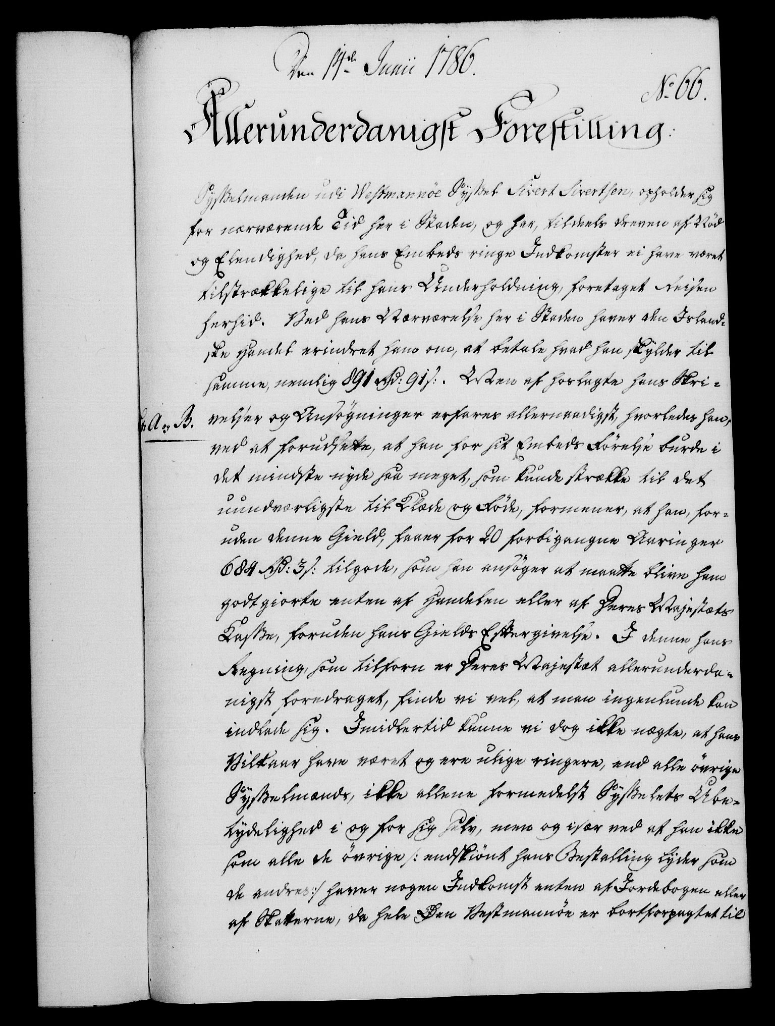 Rentekammeret, Kammerkanselliet, RA/EA-3111/G/Gf/Gfa/L0068: Norsk relasjons- og resolusjonsprotokoll (merket RK 52.68), 1786, p. 435