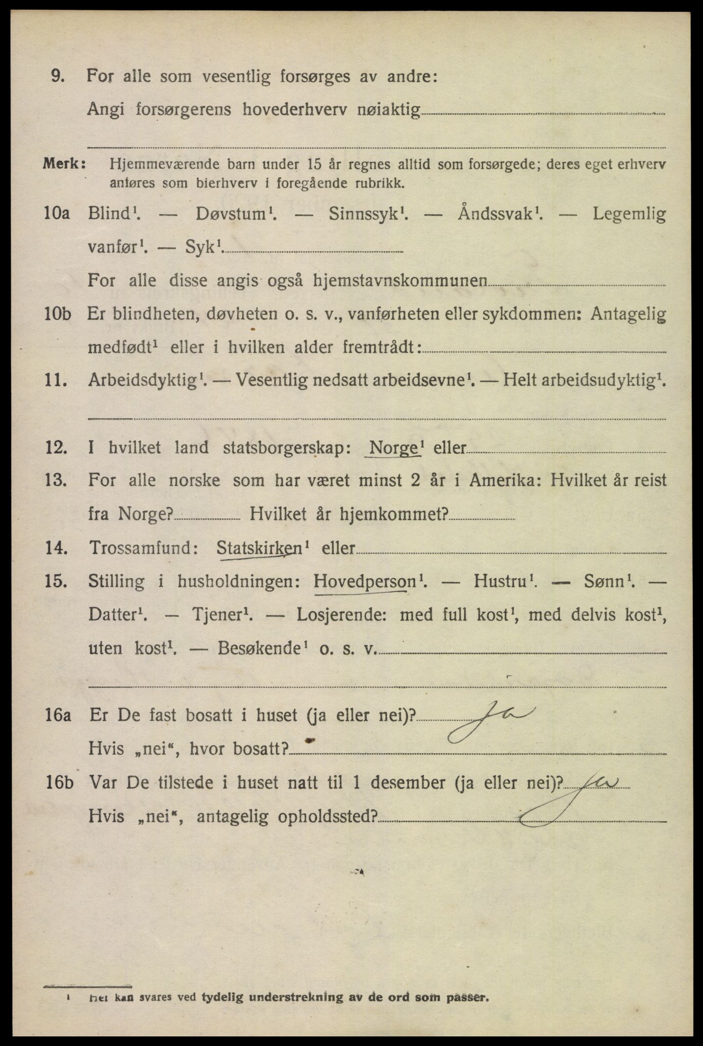 SAK, 1920 census for Froland, 1920, p. 5670