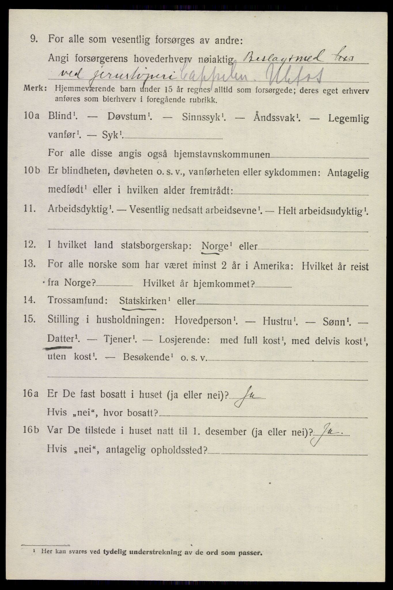 SAKO, 1920 census for Holla, 1920, p. 2600