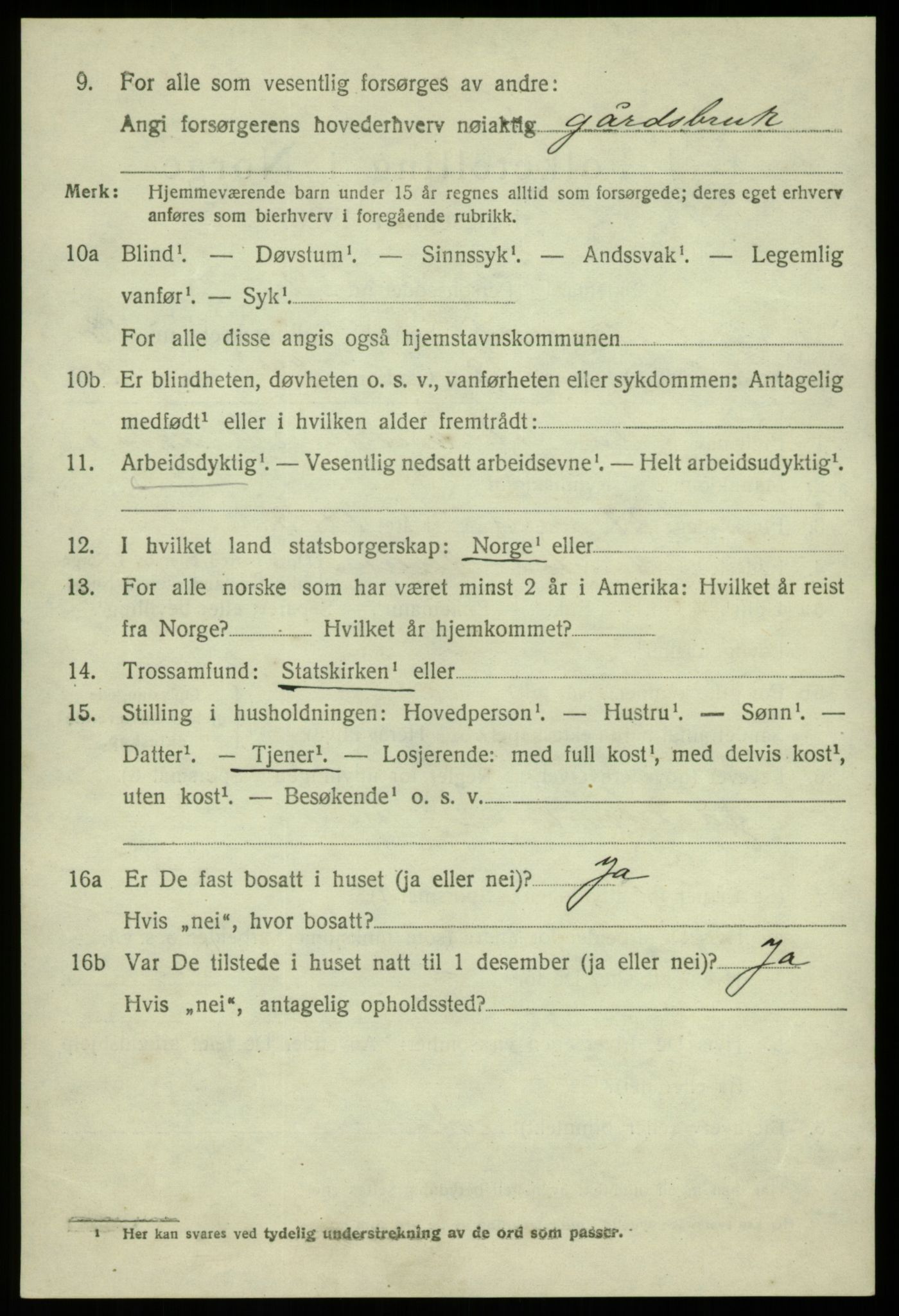 SAB, 1920 census for Alversund, 1920, p. 7661