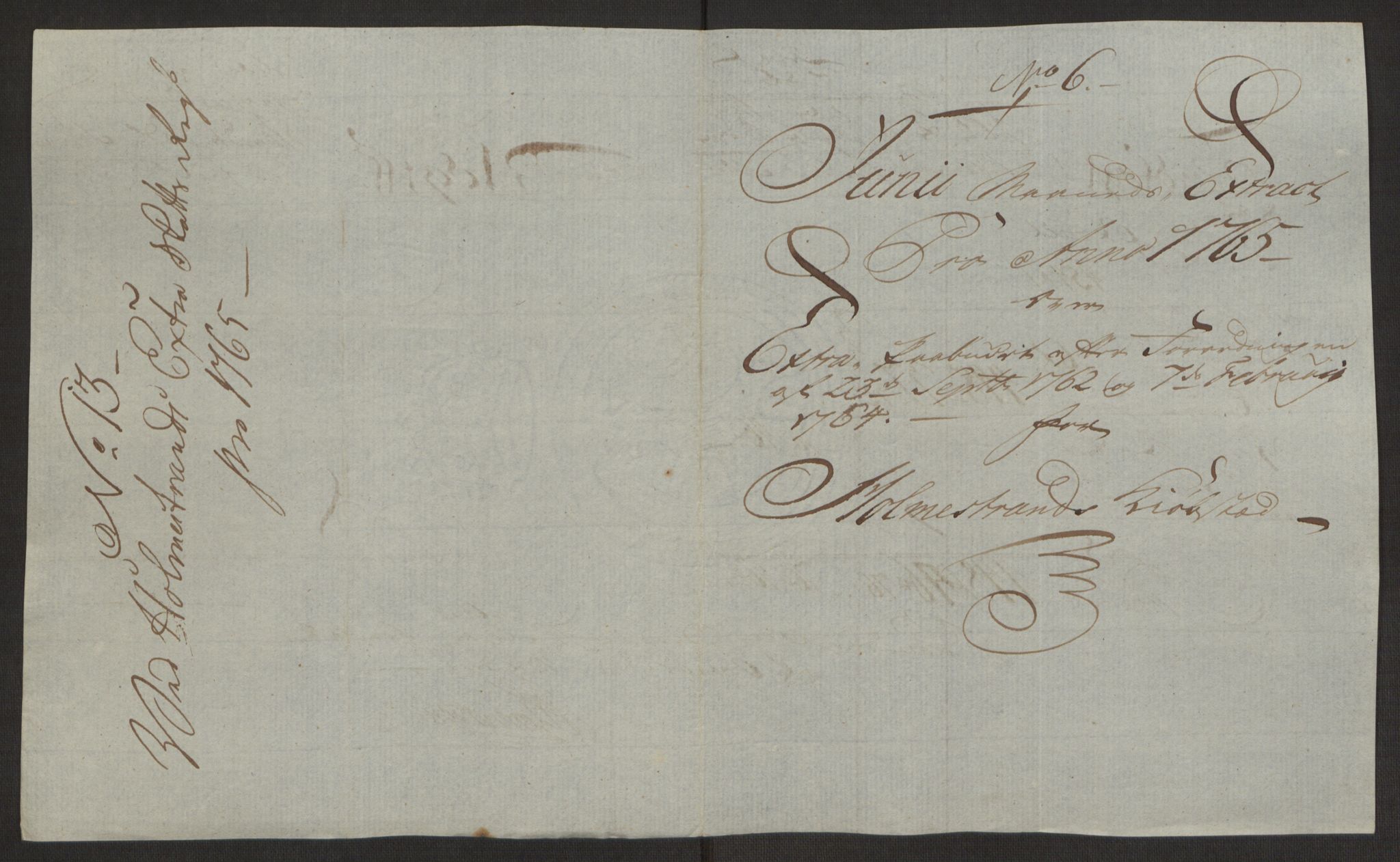 Rentekammeret inntil 1814, Reviderte regnskaper, Byregnskaper, AV/RA-EA-4066/R/Rh/L0163/0001: [H4] Kontribusjonsregnskap / Ekstraskatt, Holmestrand, 1762-1772, p. 223