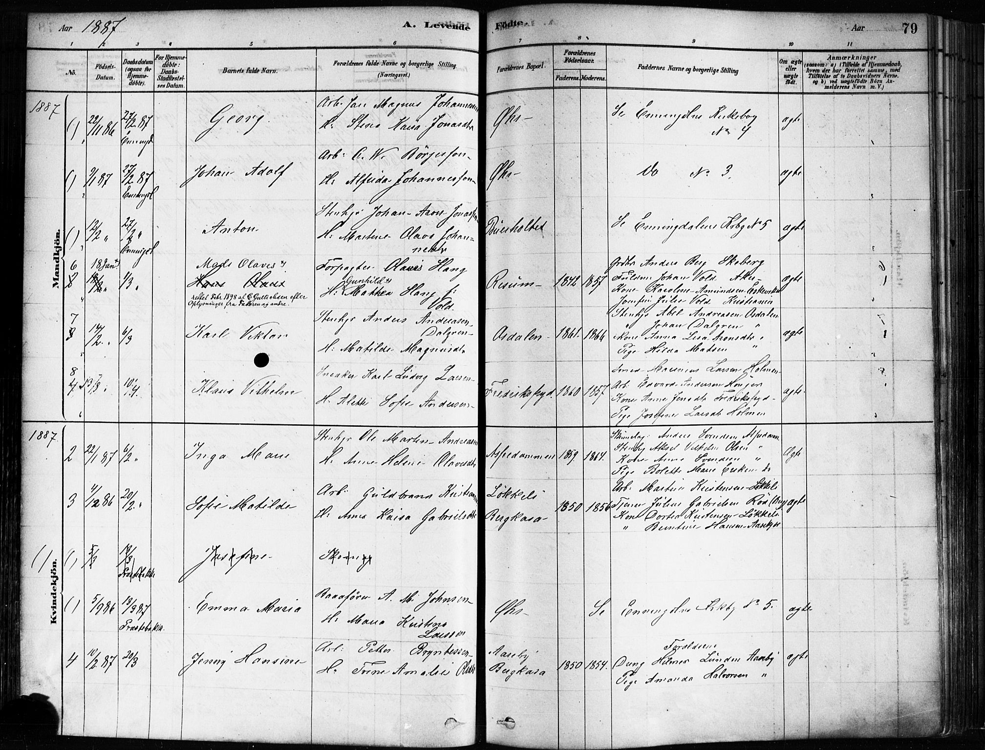 Idd prestekontor Kirkebøker, SAO/A-10911/F/Fc/L0006a: Parish register (official) no. III 6A, 1878-1903, p. 79