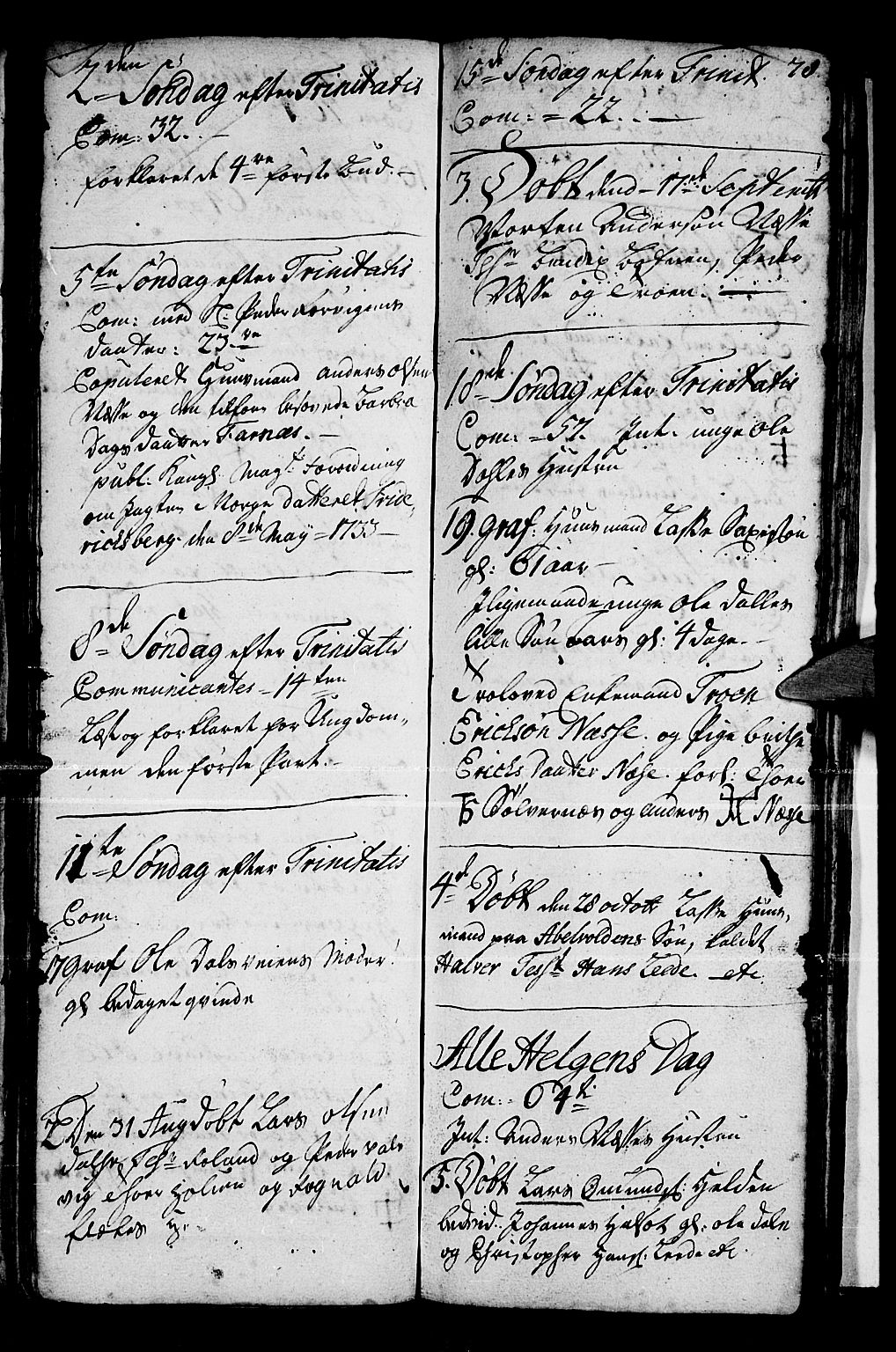 Vik sokneprestembete, AV/SAB-A-81501/H/Haa/Haaa/L0001: Parish register (official) no. A 1 / 2, 1727-1739, p. 78