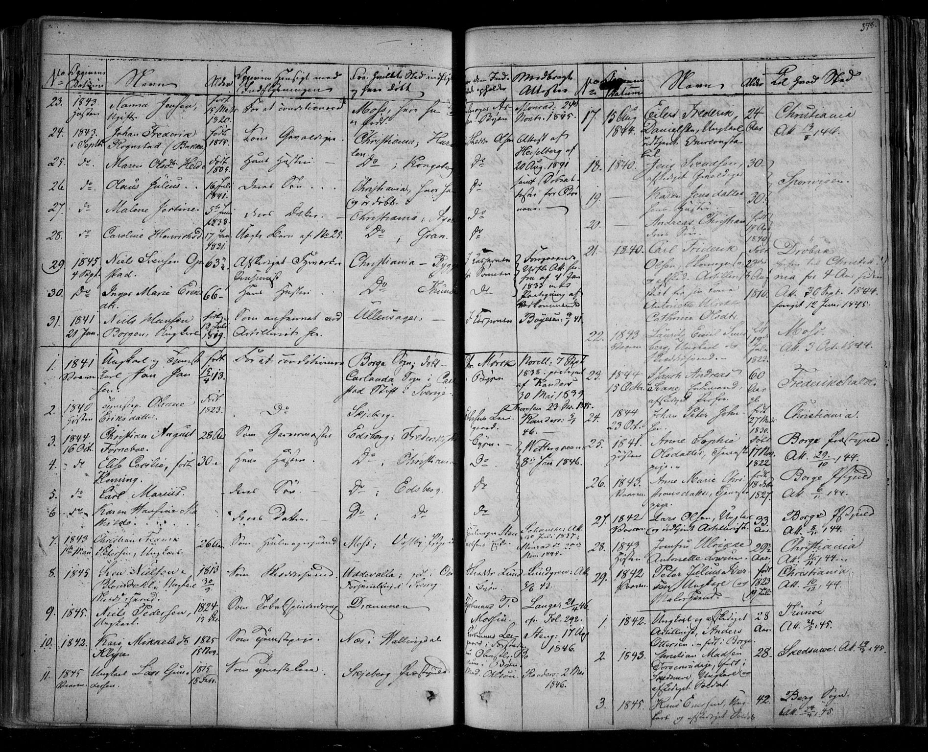 Fredrikstad prestekontor Kirkebøker, AV/SAO-A-11082/F/Fa/L0005: Parish register (official) no. 5, 1835-1856, p. 378