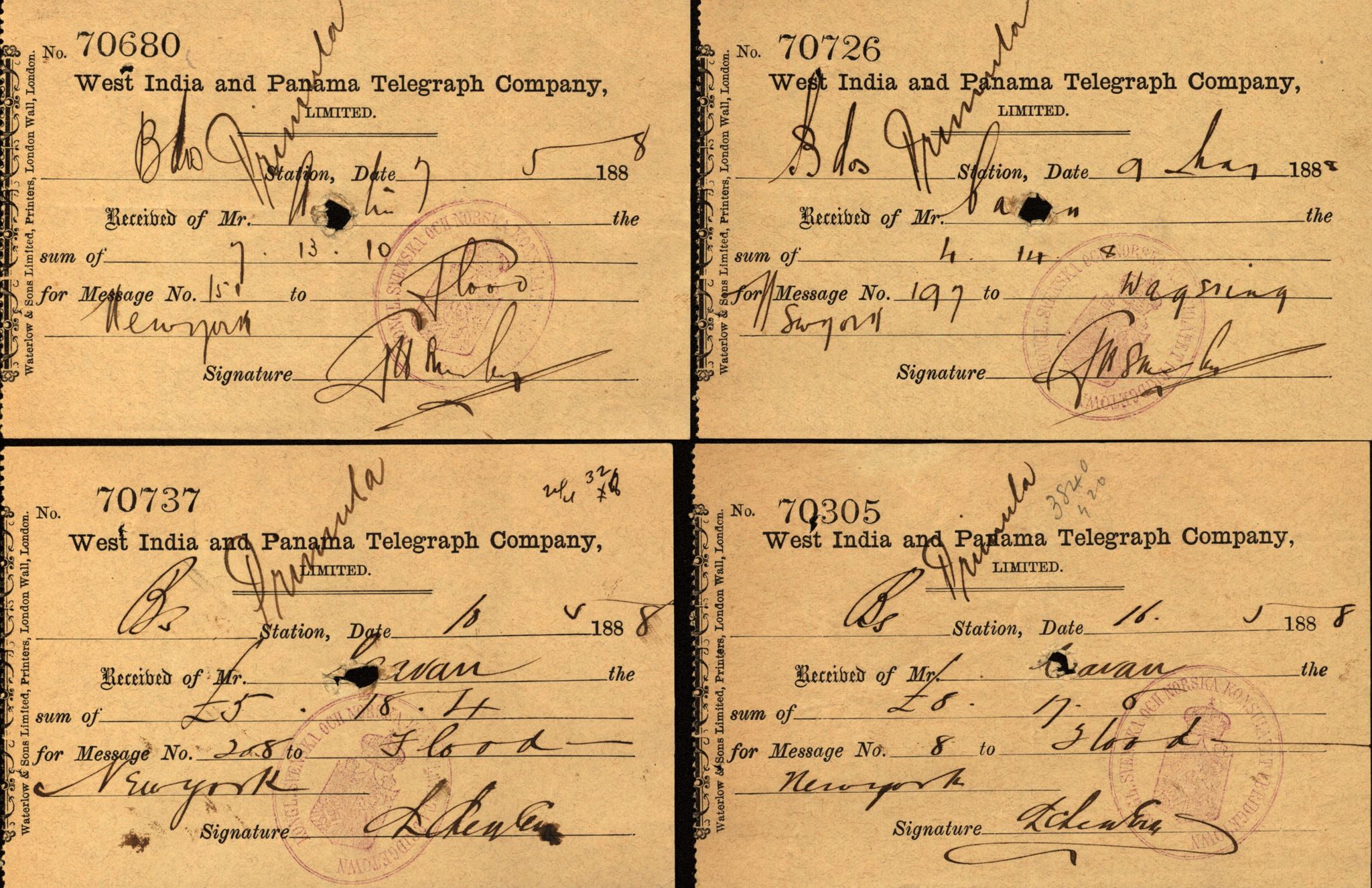 Pa 63 - Østlandske skibsassuranceforening, VEMU/A-1079/G/Ga/L0021/0003: Havaridokumenter / Inga av Drammen, Inga av Sandefjord, Primula, 1888-1889, p. 164