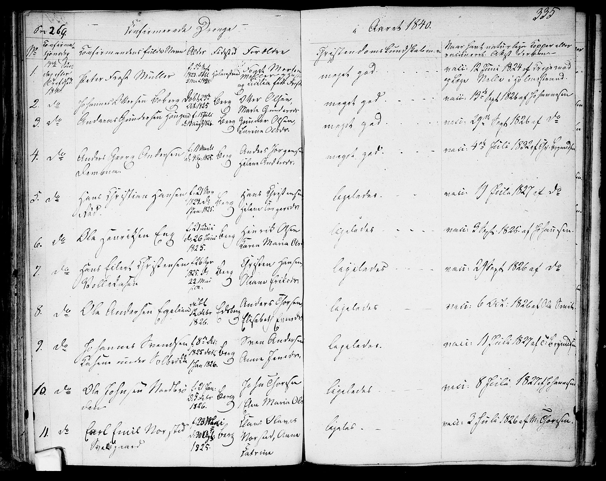 Berg prestekontor Kirkebøker, SAO/A-10902/F/Fa/L0003: Parish register (official) no. I 3, 1832-1842, p. 335