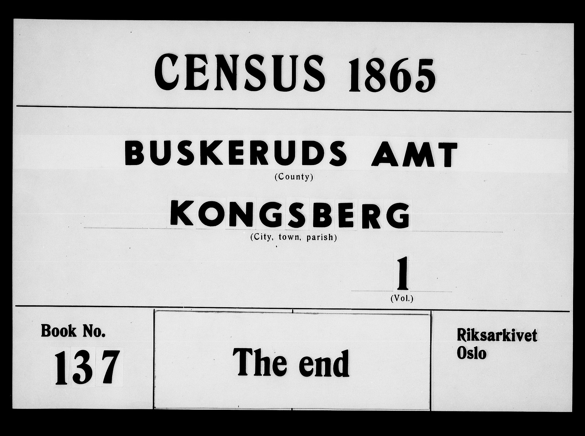 RA, 1865 census for Kongsberg/Kongsberg, 1865, p. 512