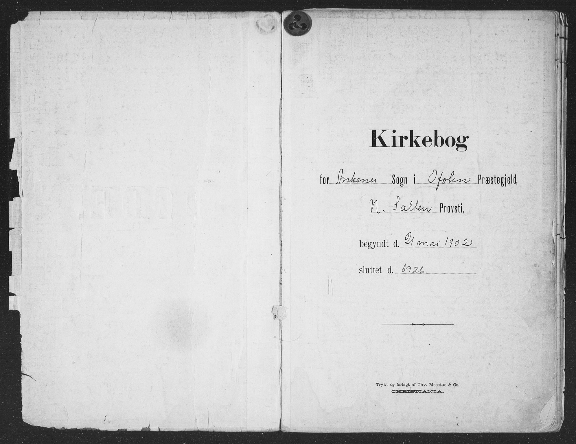 Ministerialprotokoller, klokkerbøker og fødselsregistre - Nordland, SAT/A-1459/866/L0940: Parish register (official) no. 866A03, 1902-1926