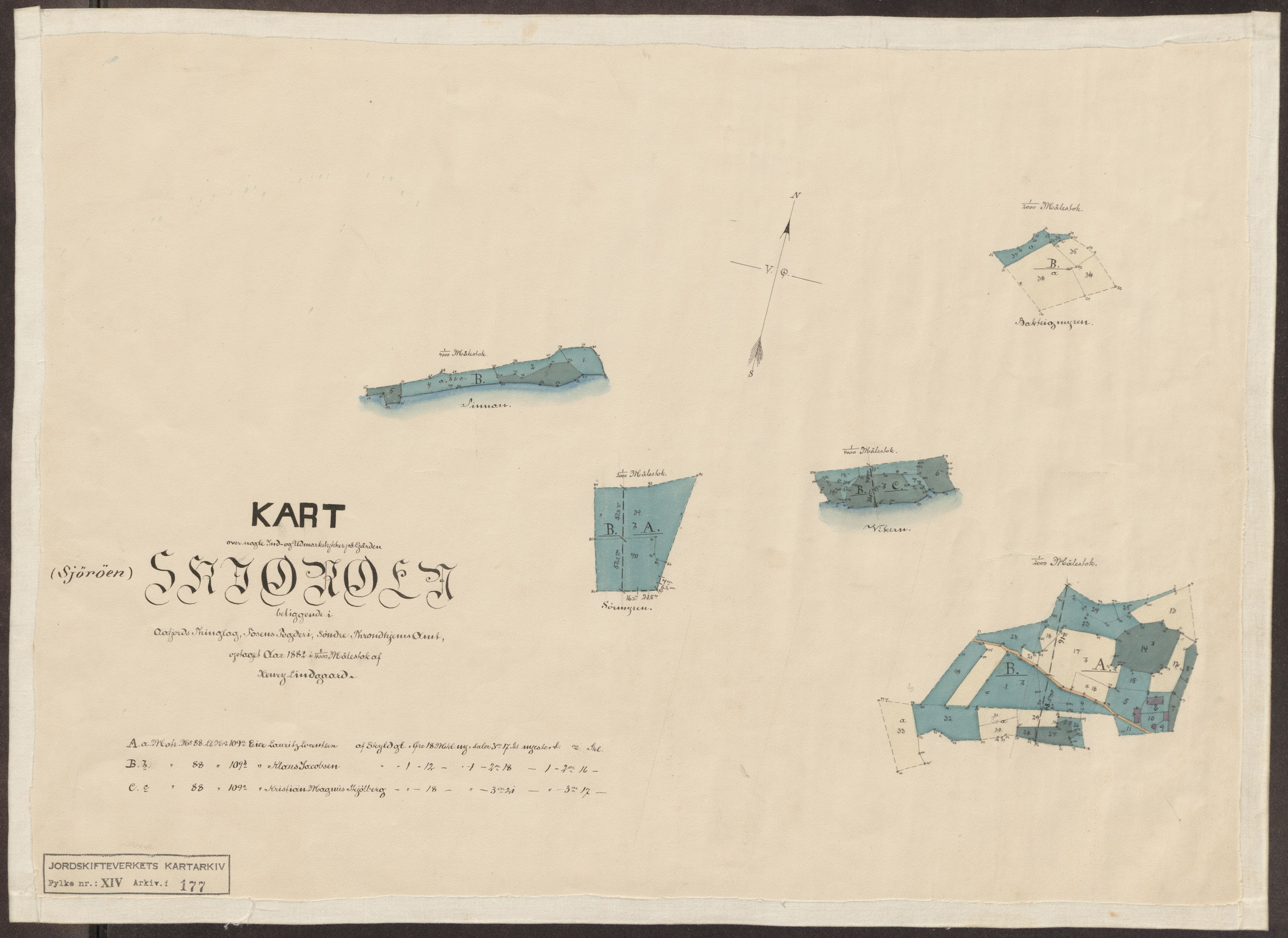 Jordskifteverkets kartarkiv, RA/S-3929/T, 1859-1988, p. 276