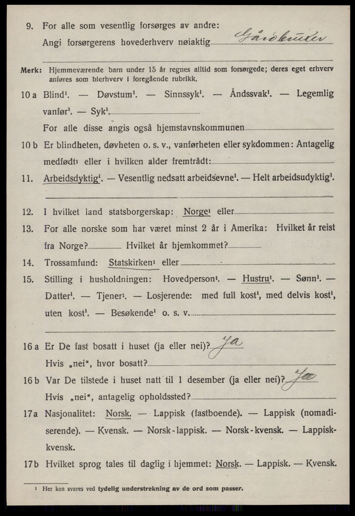 SAT, 1920 census for Oppdal, 1920, p. 4972