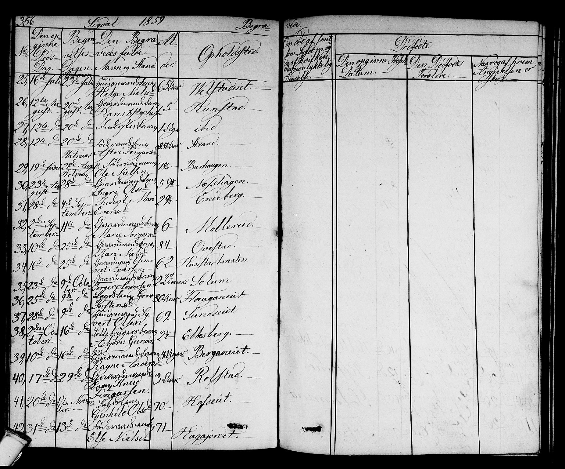 Sigdal kirkebøker, AV/SAKO-A-245/G/Ga/L0003: Parish register (copy) no. I 3, 1857-1878, p. 356