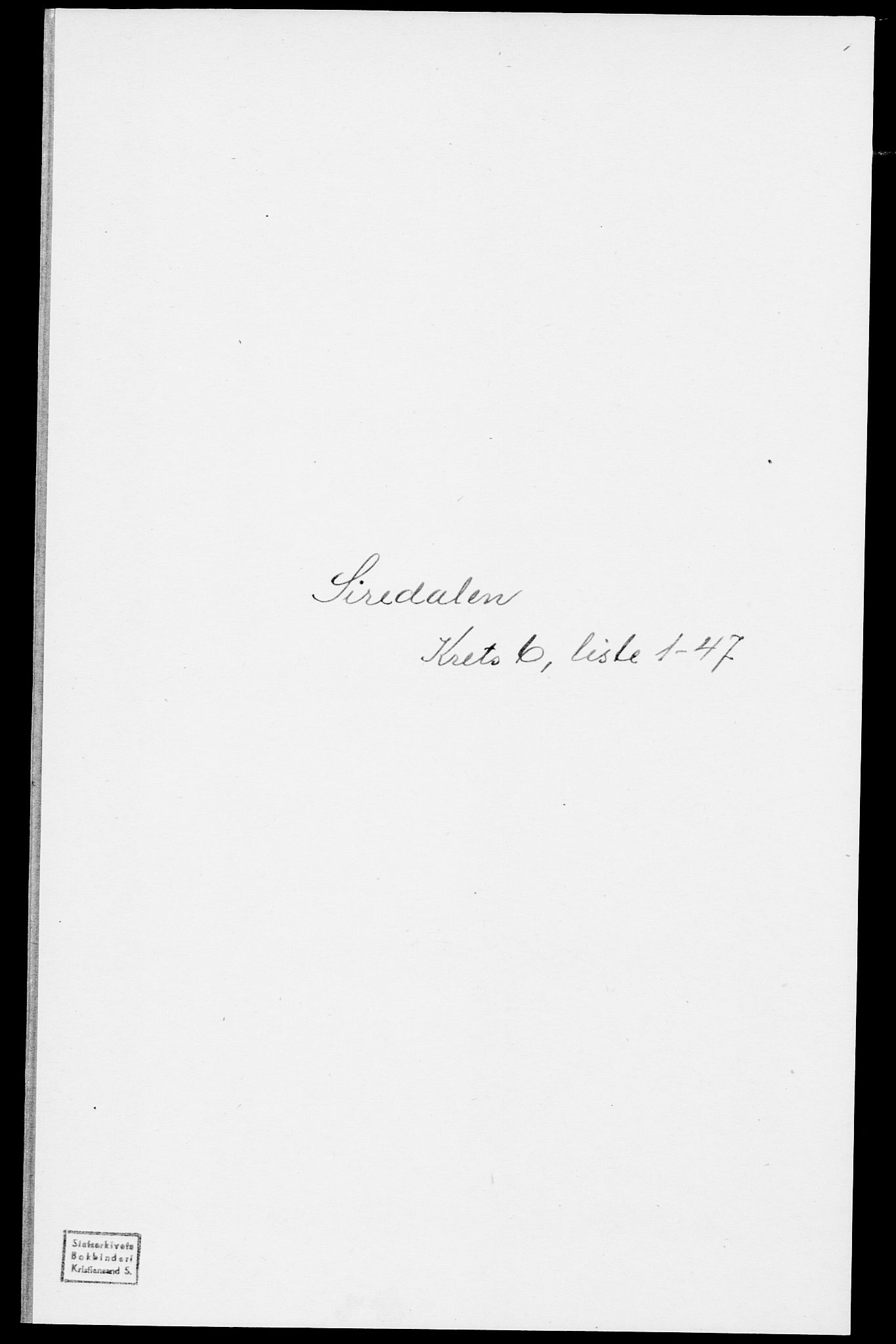 SAK, 1875 census for 1046P Sirdal, 1875, p. 478