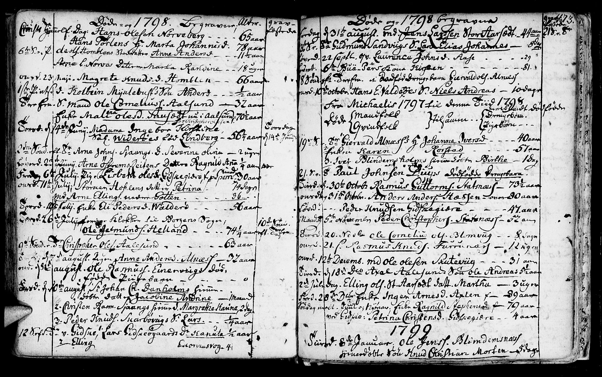 Ministerialprotokoller, klokkerbøker og fødselsregistre - Møre og Romsdal, AV/SAT-A-1454/528/L0393: Parish register (official) no. 528A04, 1762-1800, p. 473