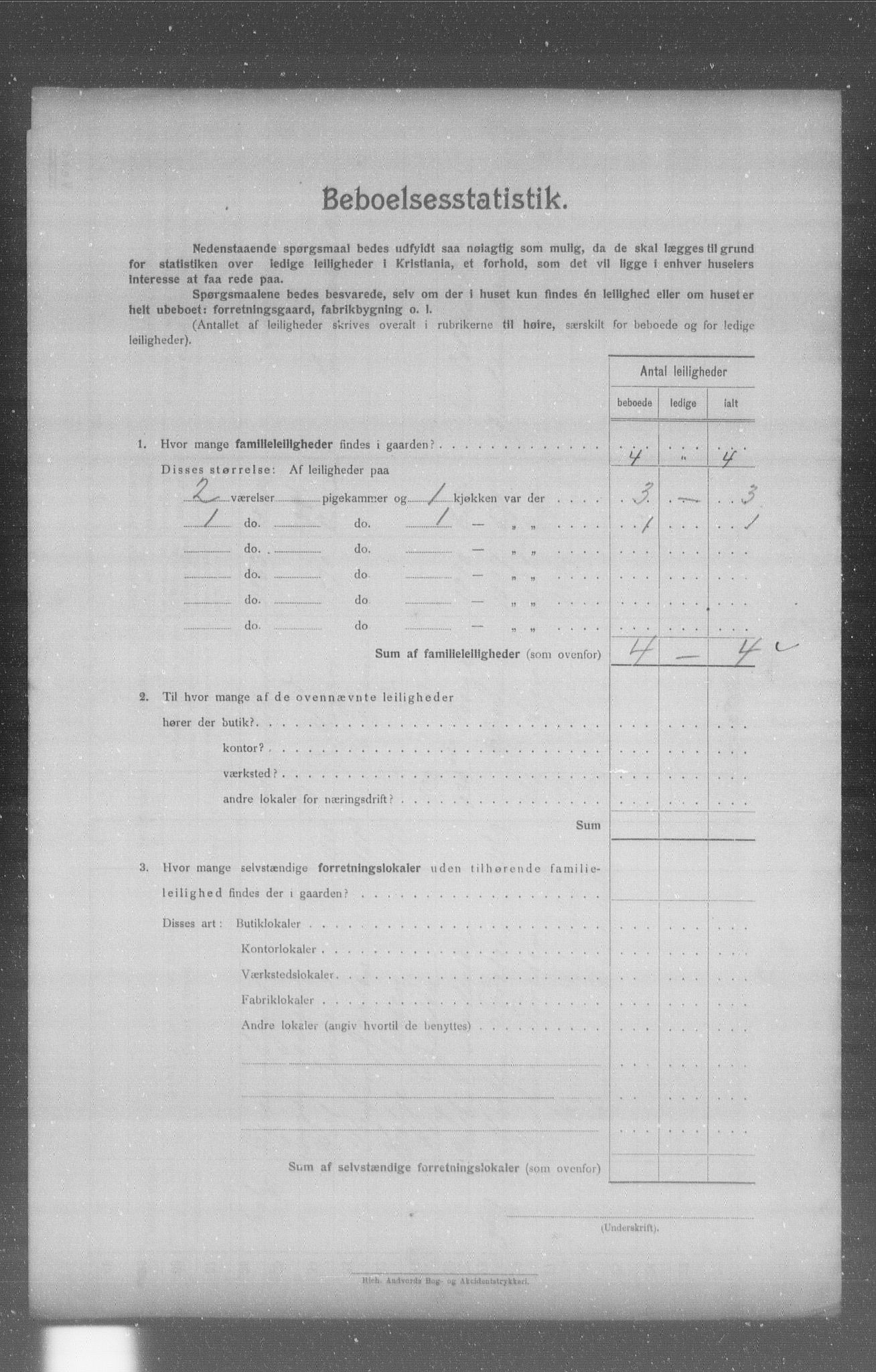 OBA, Municipal Census 1904 for Kristiania, 1904, p. 5391