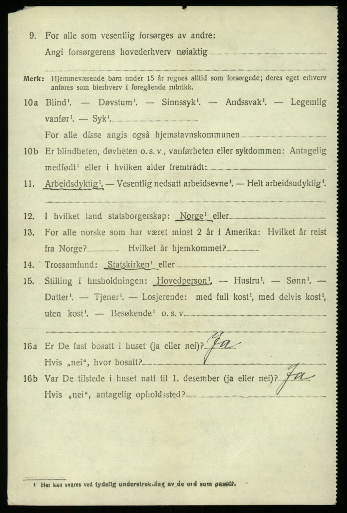 SAB, 1920 census for Fana, 1920, p. 24716