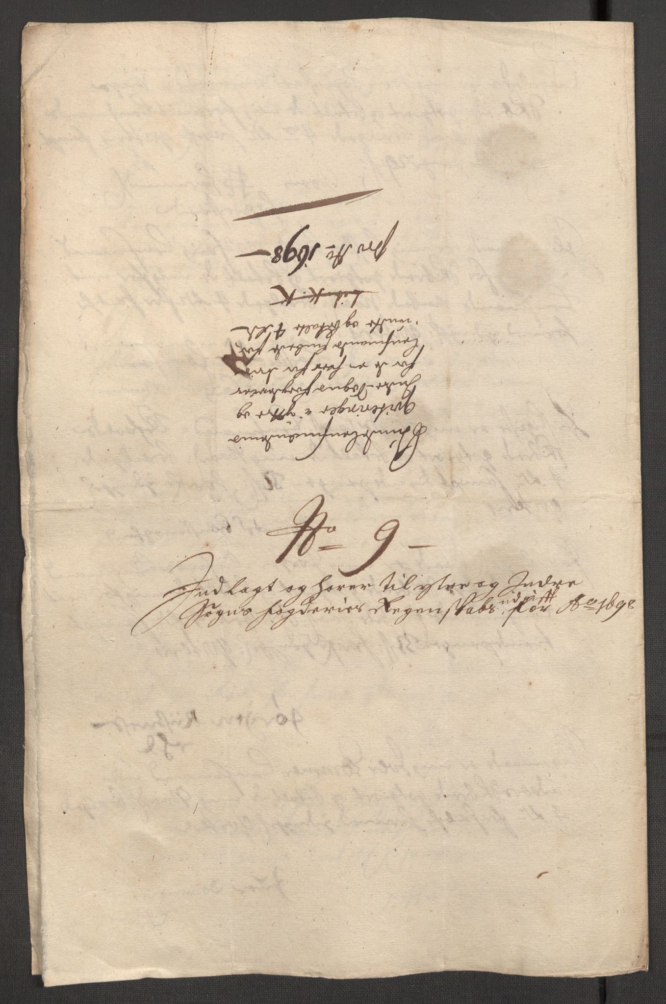 Rentekammeret inntil 1814, Reviderte regnskaper, Fogderegnskap, RA/EA-4092/R52/L3310: Fogderegnskap Sogn, 1698-1699, p. 244