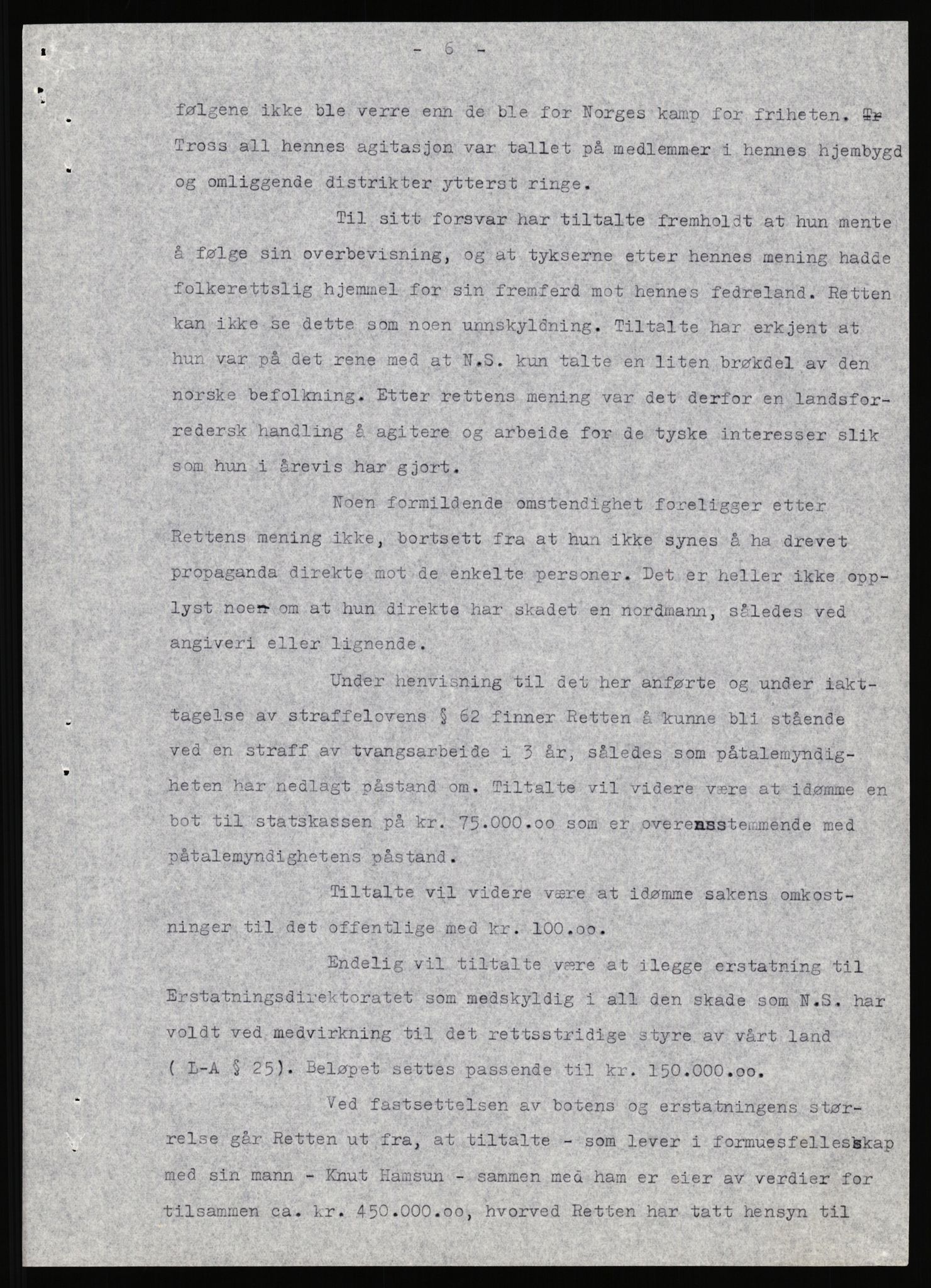 Landssvikarkivet, Arendal politikammer, AV/RA-S-3138-25/D/Dc, 1945-1951, p. 640