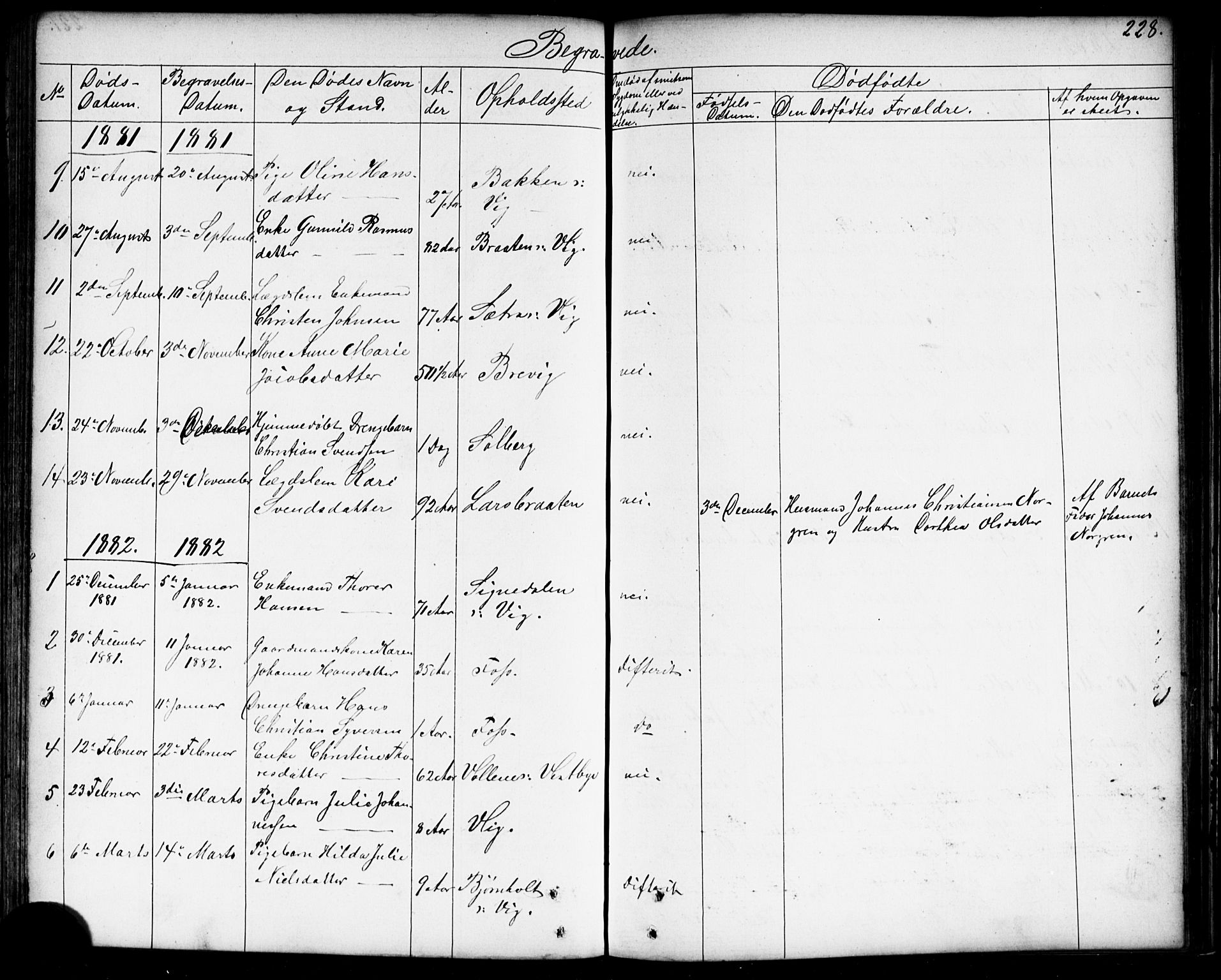 Enebakk prestekontor Kirkebøker, AV/SAO-A-10171c/G/Gb/L0001: Parish register (copy) no. II 1, 1859-1890, p. 228