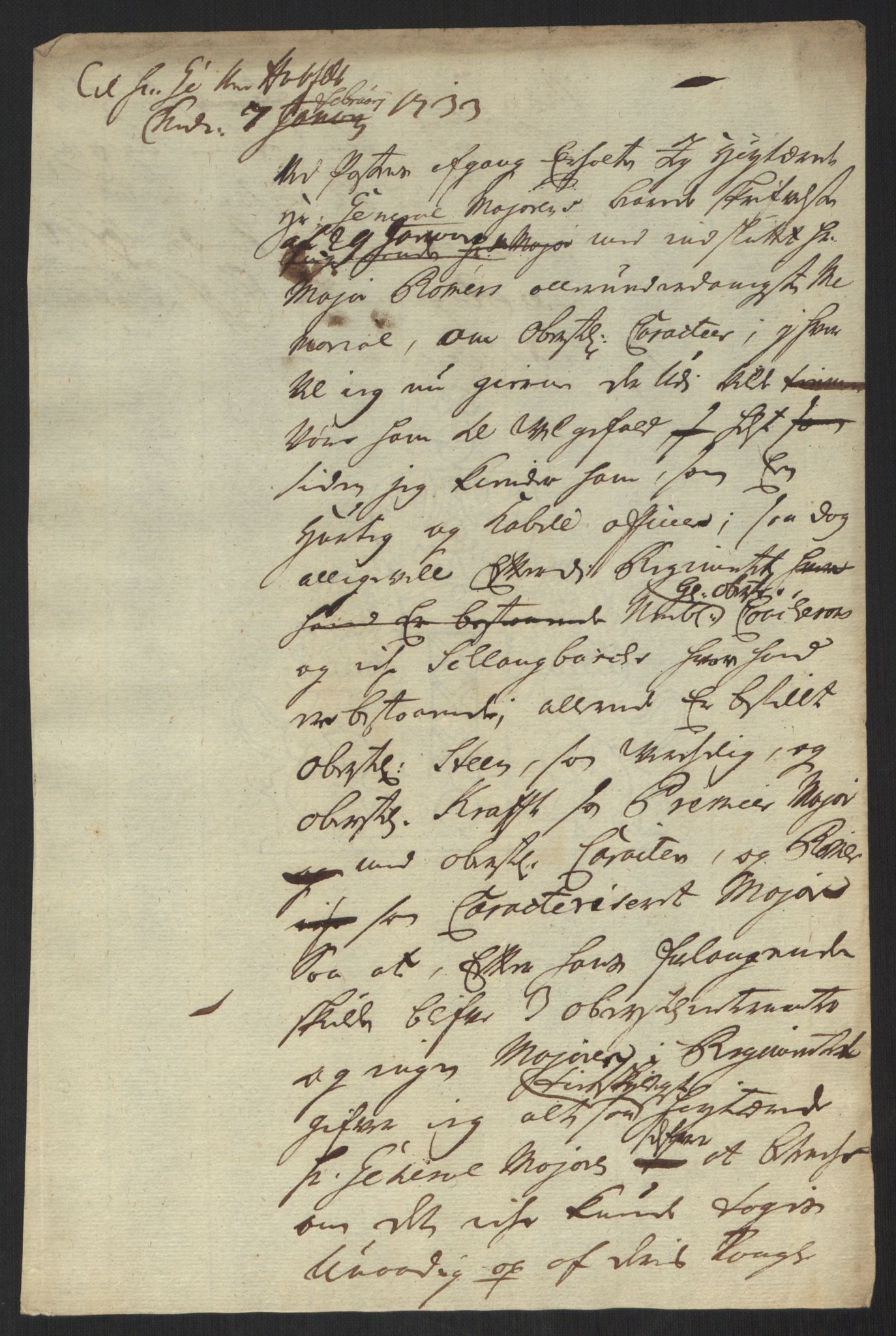 Kommanderende general (KG I) med Det norske krigsdirektorium, AV/RA-EA-5419/B/L0013: Kommanderende generals konsepter, 1730-1733, p. 628