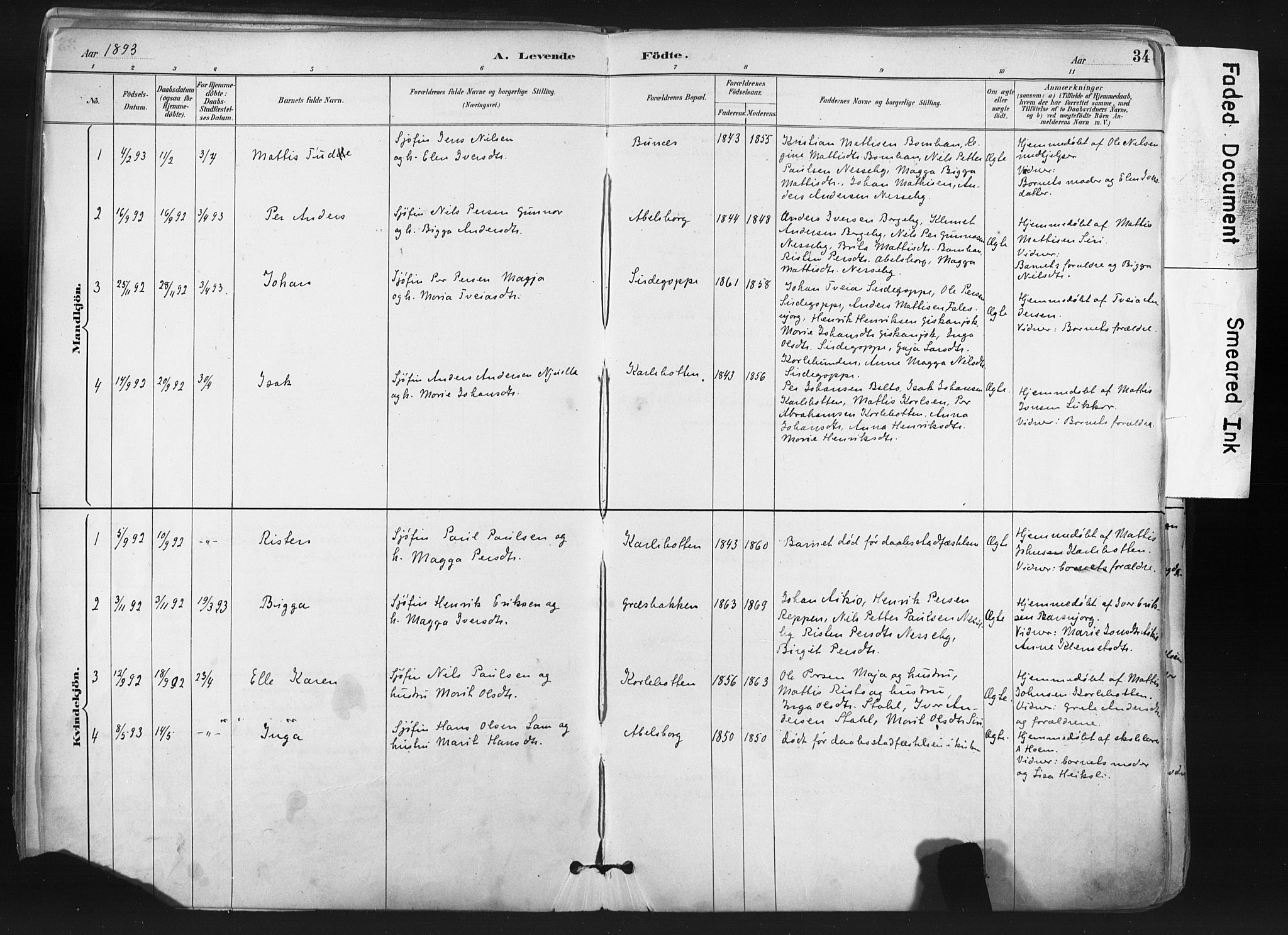 Nesseby sokneprestkontor, SATØ/S-1330/H/Ha/L0006kirke: Parish register (official) no. 6, 1885-1985, p. 34