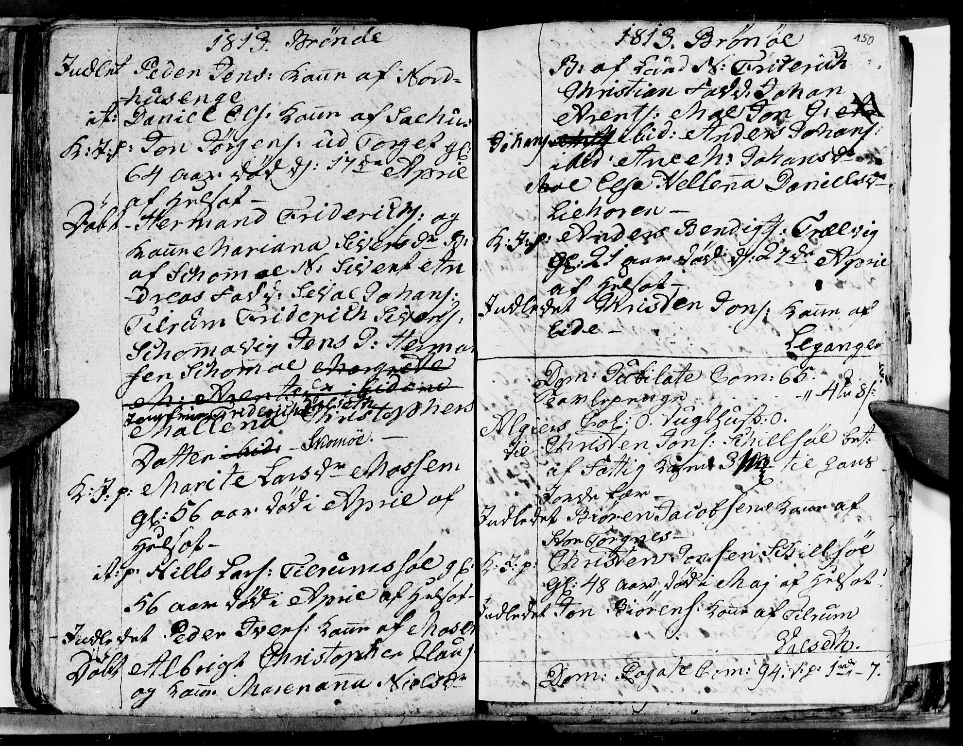 Ministerialprotokoller, klokkerbøker og fødselsregistre - Nordland, SAT/A-1459/813/L0209: Parish register (copy) no. 813C01, 1803-1821, p. 150