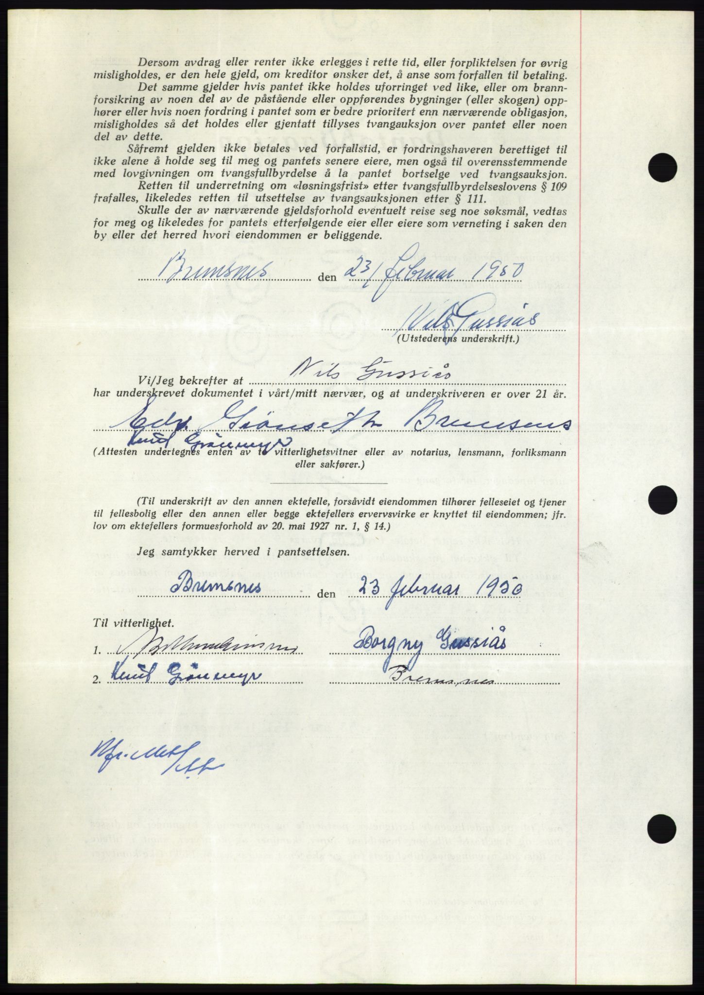 Nordmøre sorenskriveri, AV/SAT-A-4132/1/2/2Ca: Mortgage book no. B104, 1950-1950, Diary no: : 946/1950