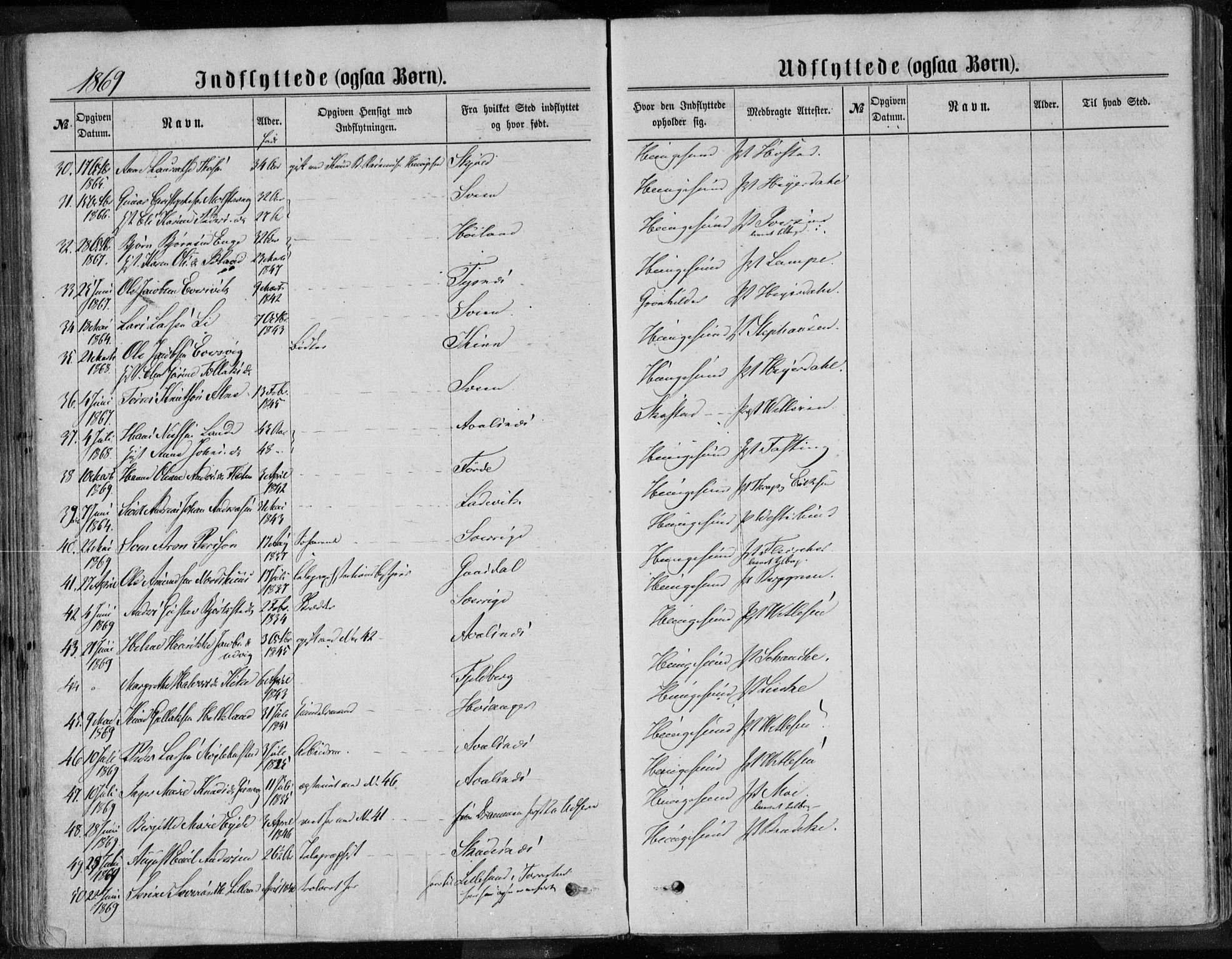 Torvastad sokneprestkontor, AV/SAST-A -101857/H/Ha/Haa/L0013: Parish register (official) no. A 12.2, 1867-1877