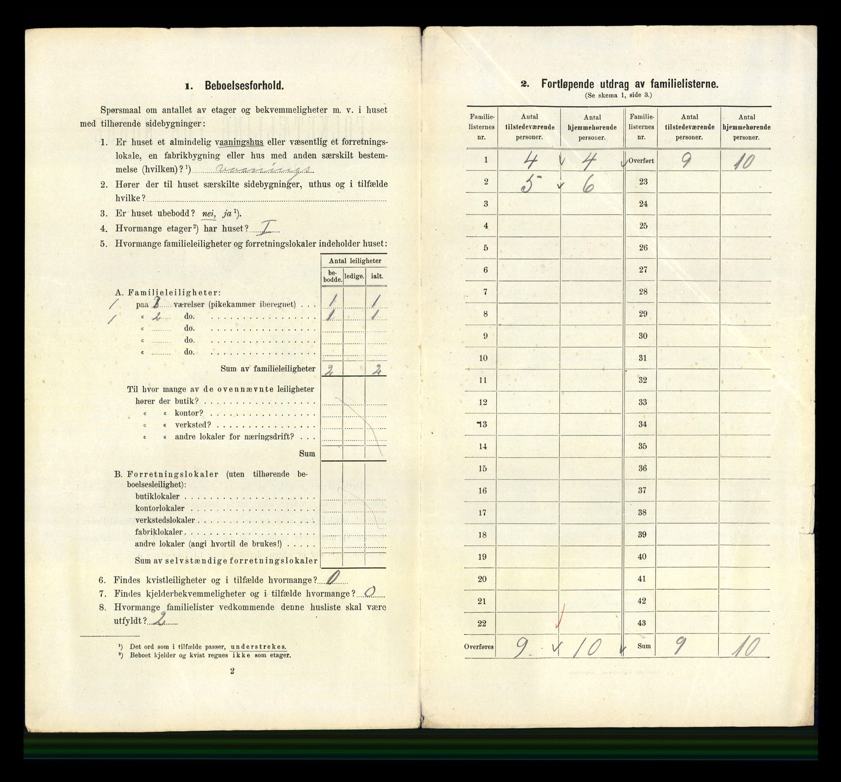 RA, 1910 census for Bergen, 1910, p. 44662