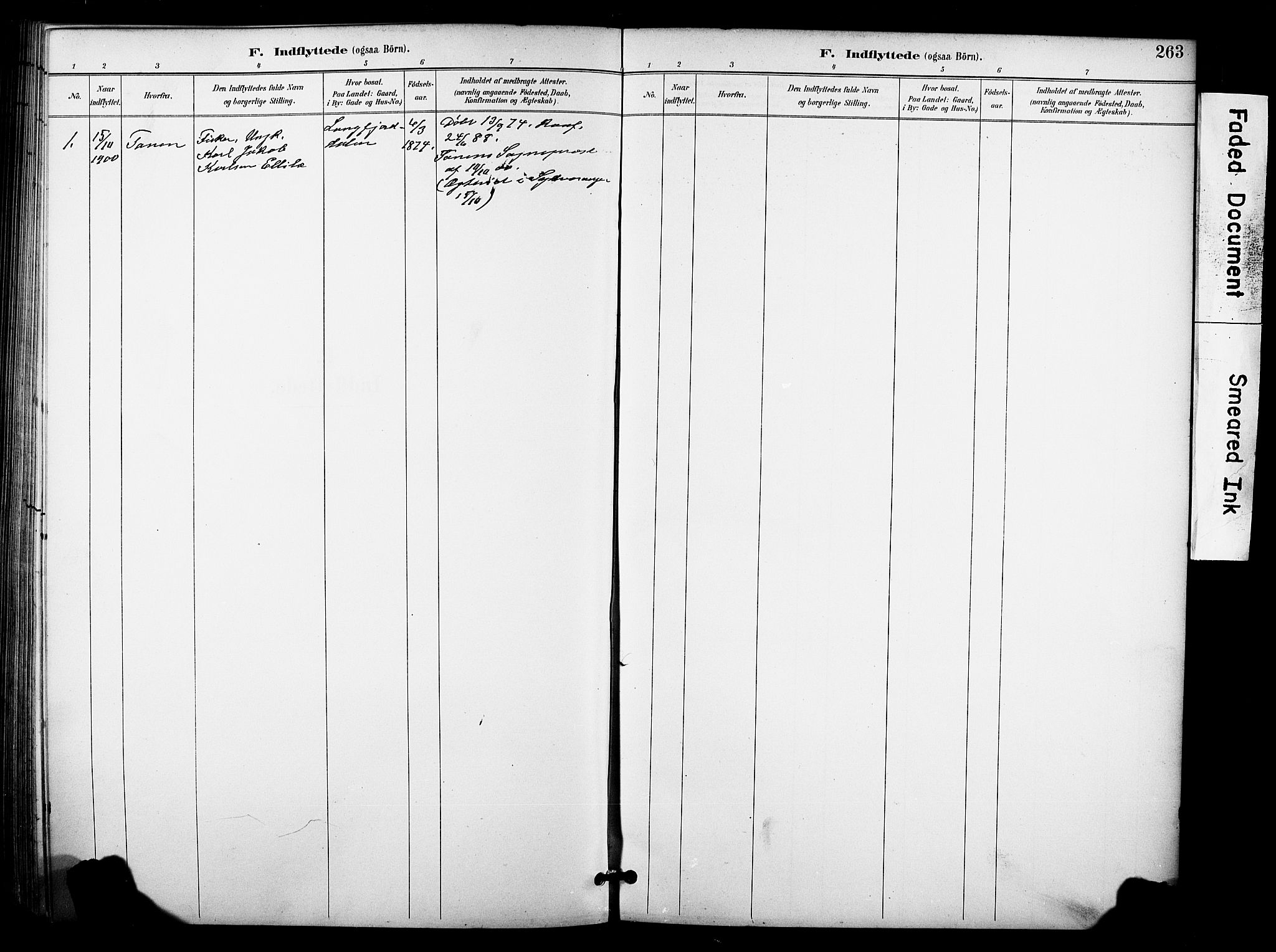 Sør-Varanger sokneprestkontor, AV/SATØ-S-1331/H/Hb/L0004klokker: Parish register (copy) no. 4, 1891-1912, p. 263