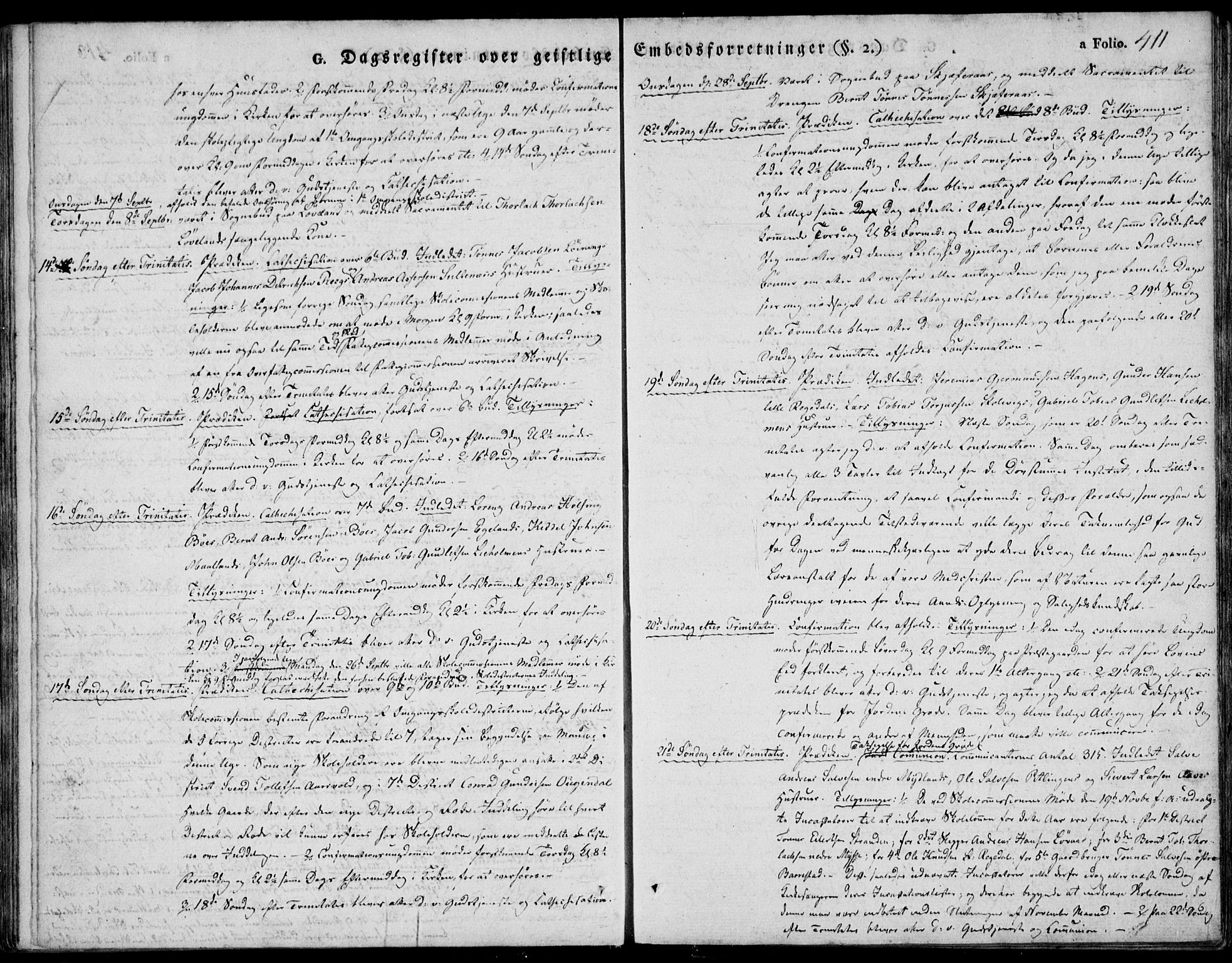 Sokndal sokneprestkontor, AV/SAST-A-101808: Parish register (official) no. A 7.2, 1826-1842, p. 411