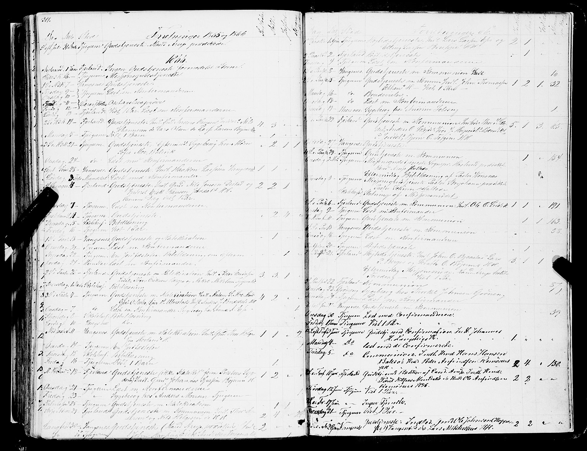 Balestrand sokneprestembete, SAB/A-79601/H/Haa/Haaa/L0002: Parish register (official) no. A 2, 1847-1866, p. 311