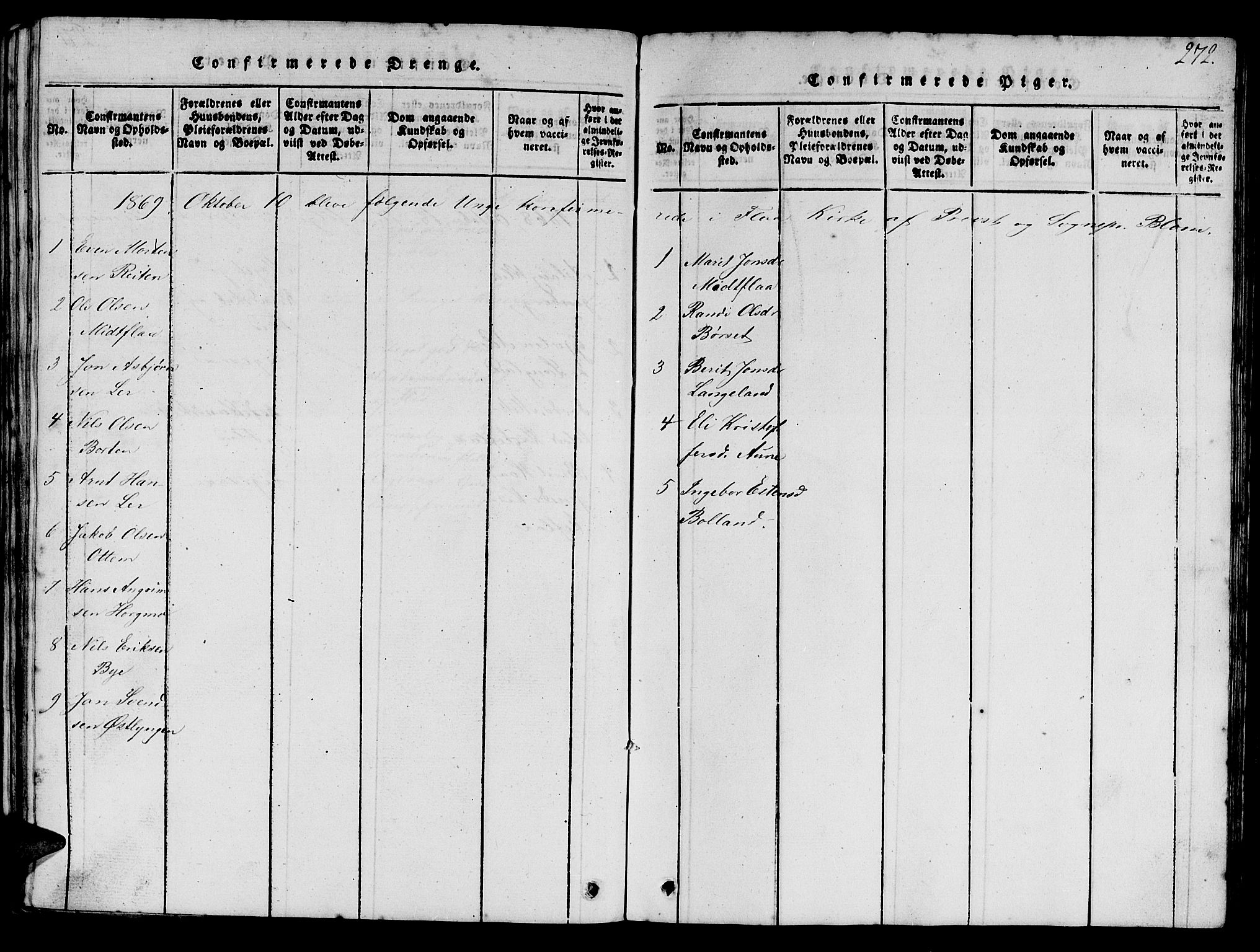 Ministerialprotokoller, klokkerbøker og fødselsregistre - Sør-Trøndelag, SAT/A-1456/693/L1121: Parish register (copy) no. 693C02, 1816-1869, p. 272