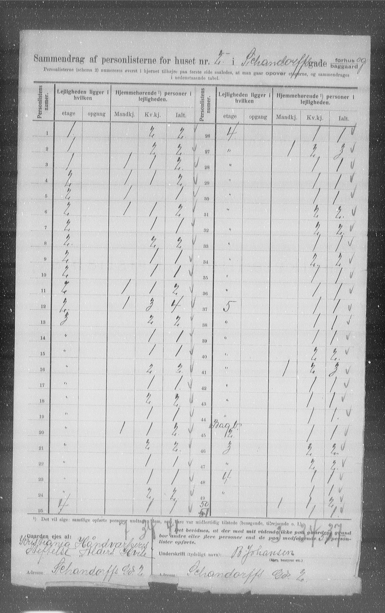 OBA, Municipal Census 1907 for Kristiania, 1907, p. 45766