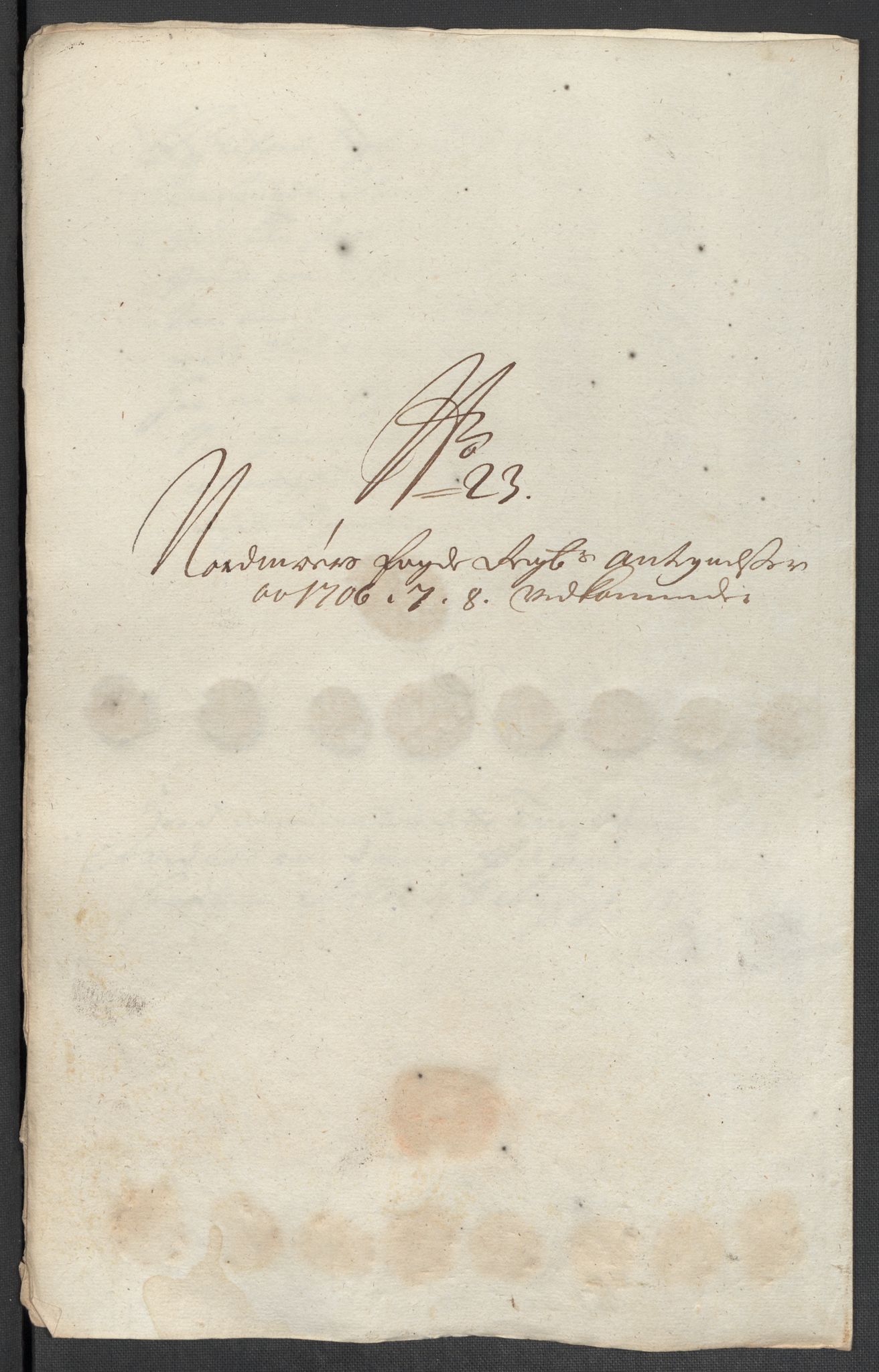 Rentekammeret inntil 1814, Reviderte regnskaper, Fogderegnskap, AV/RA-EA-4092/R56/L3743: Fogderegnskap Nordmøre, 1708, p. 244