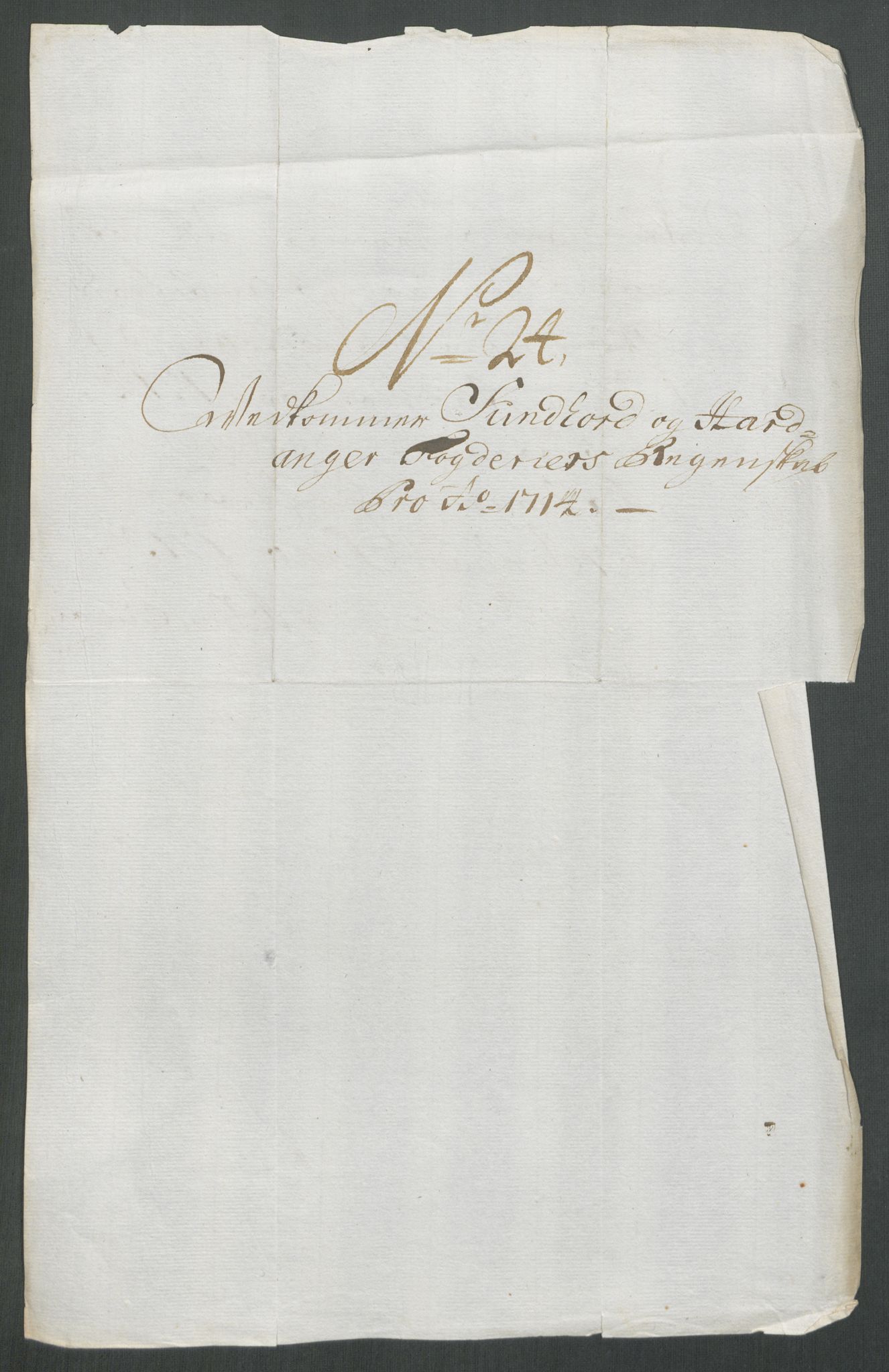 Rentekammeret inntil 1814, Reviderte regnskaper, Fogderegnskap, AV/RA-EA-4092/R48/L2990: Fogderegnskap Sunnhordland og Hardanger, 1714, p. 208