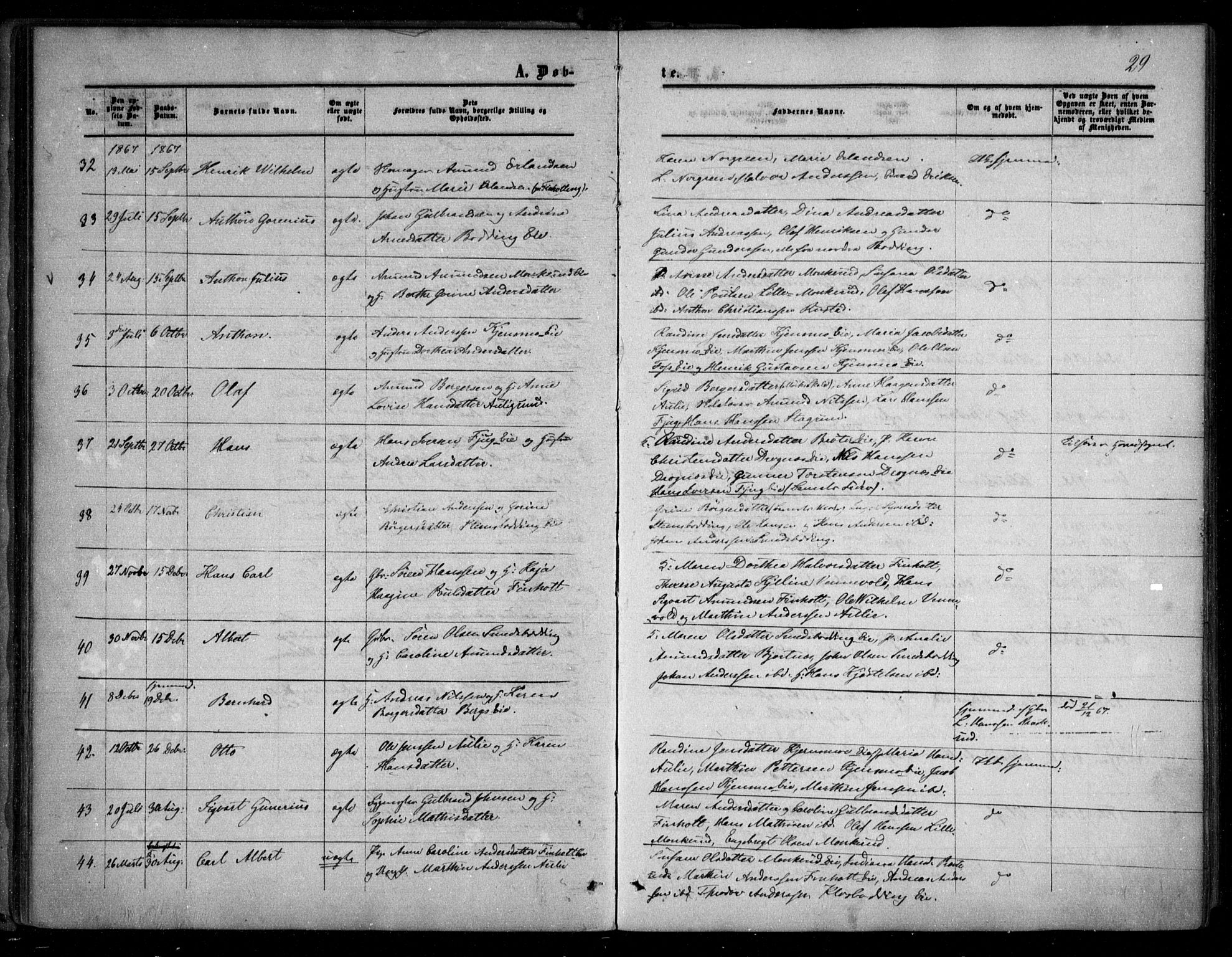 Nes prestekontor Kirkebøker, SAO/A-10410/F/Fc/L0001: Parish register (official) no. III 1, 1859-1882, p. 29