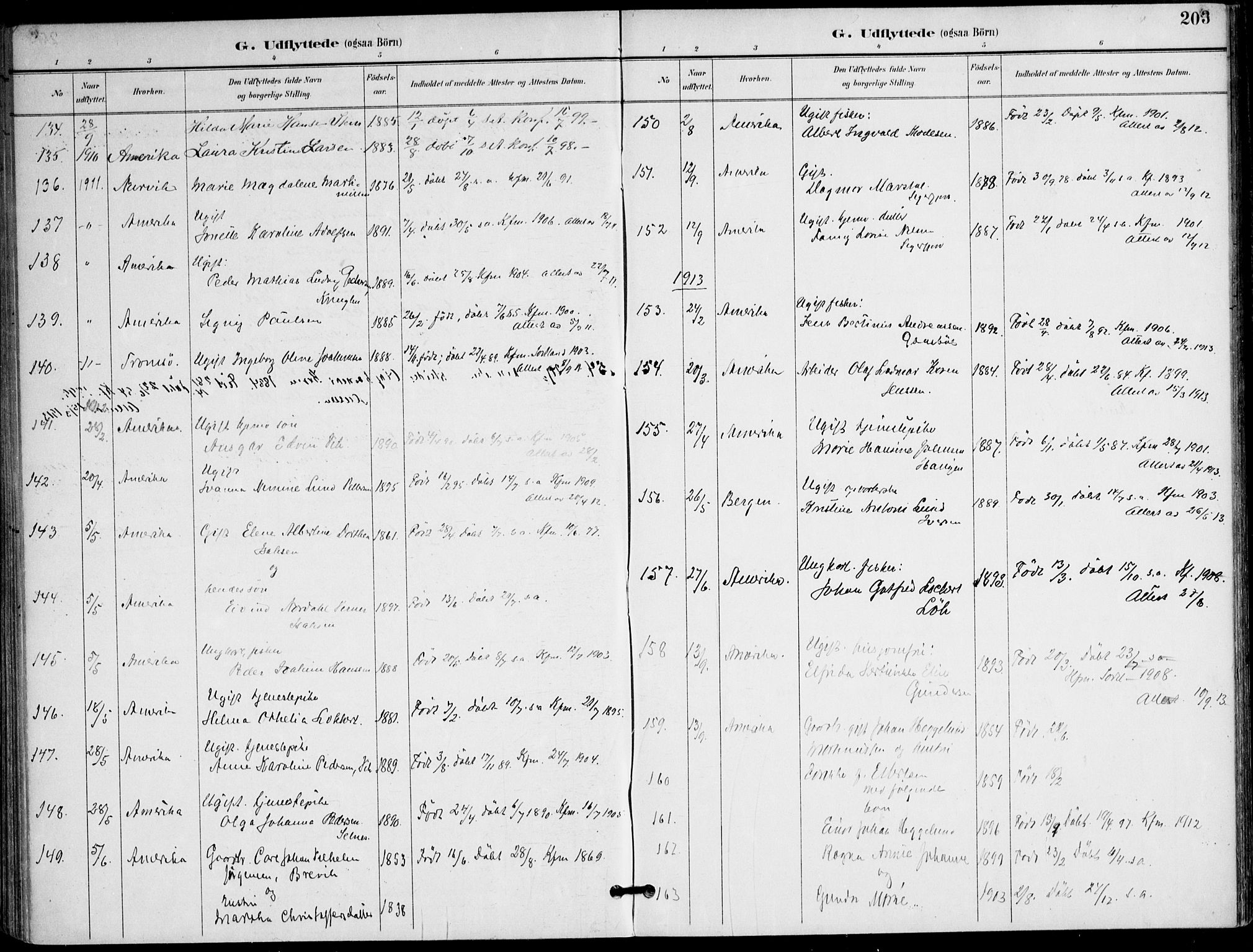 Ministerialprotokoller, klokkerbøker og fødselsregistre - Nordland, AV/SAT-A-1459/895/L1372: Parish register (official) no. 895A07, 1894-1914, p. 203