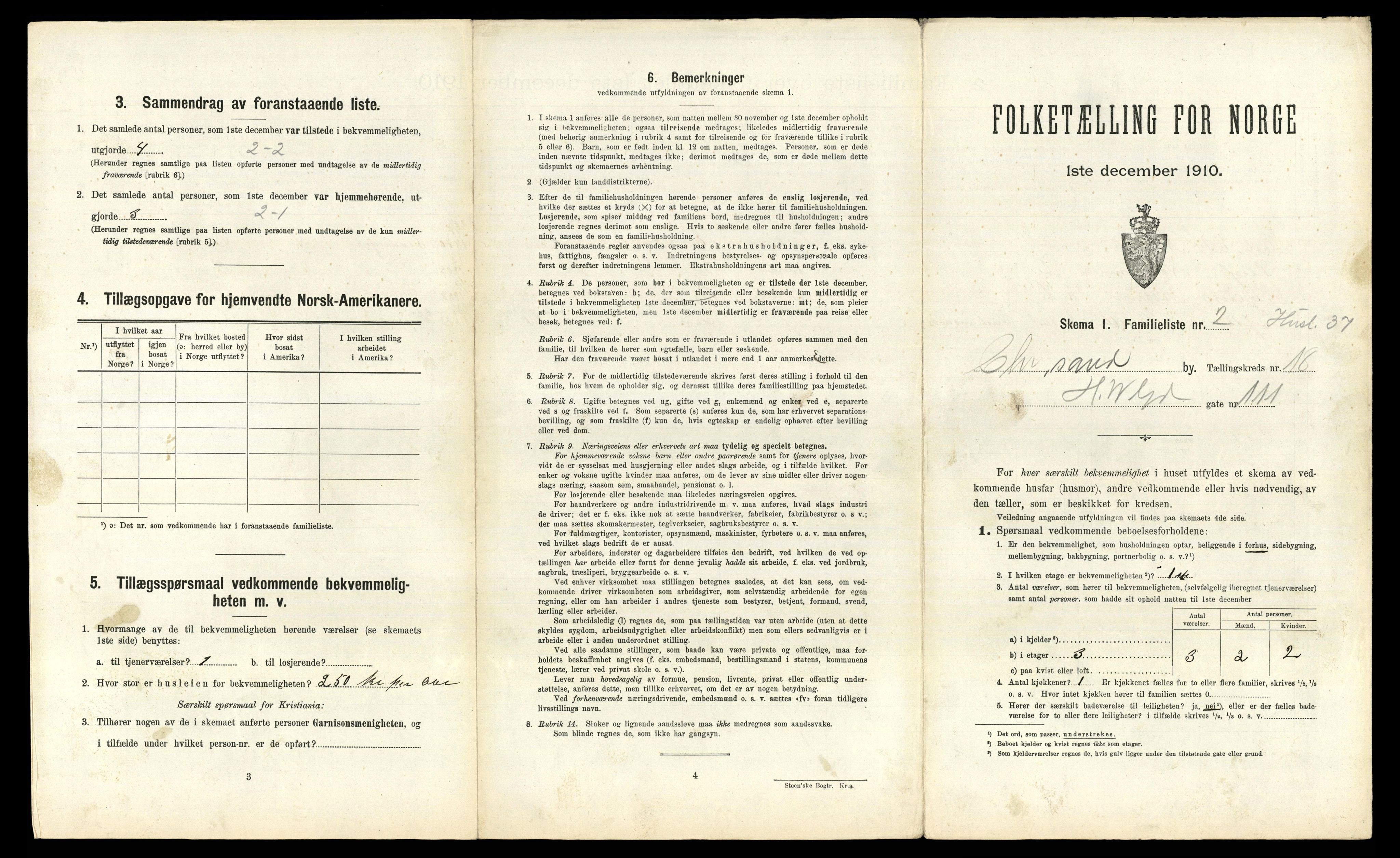 RA, 1910 census for Kristiansand, 1910, p. 4656