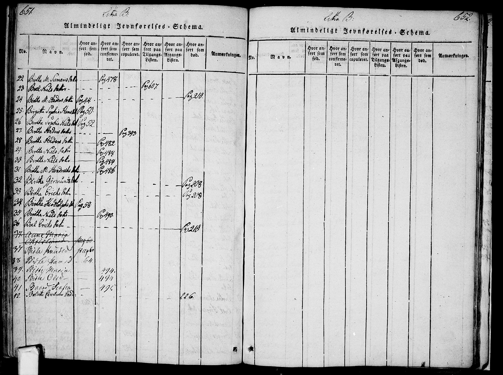 Borge prestekontor Kirkebøker, AV/SAO-A-10903/F/Fa/L0003: Parish register (official) no. I 3, 1815-1836, p. 651-652