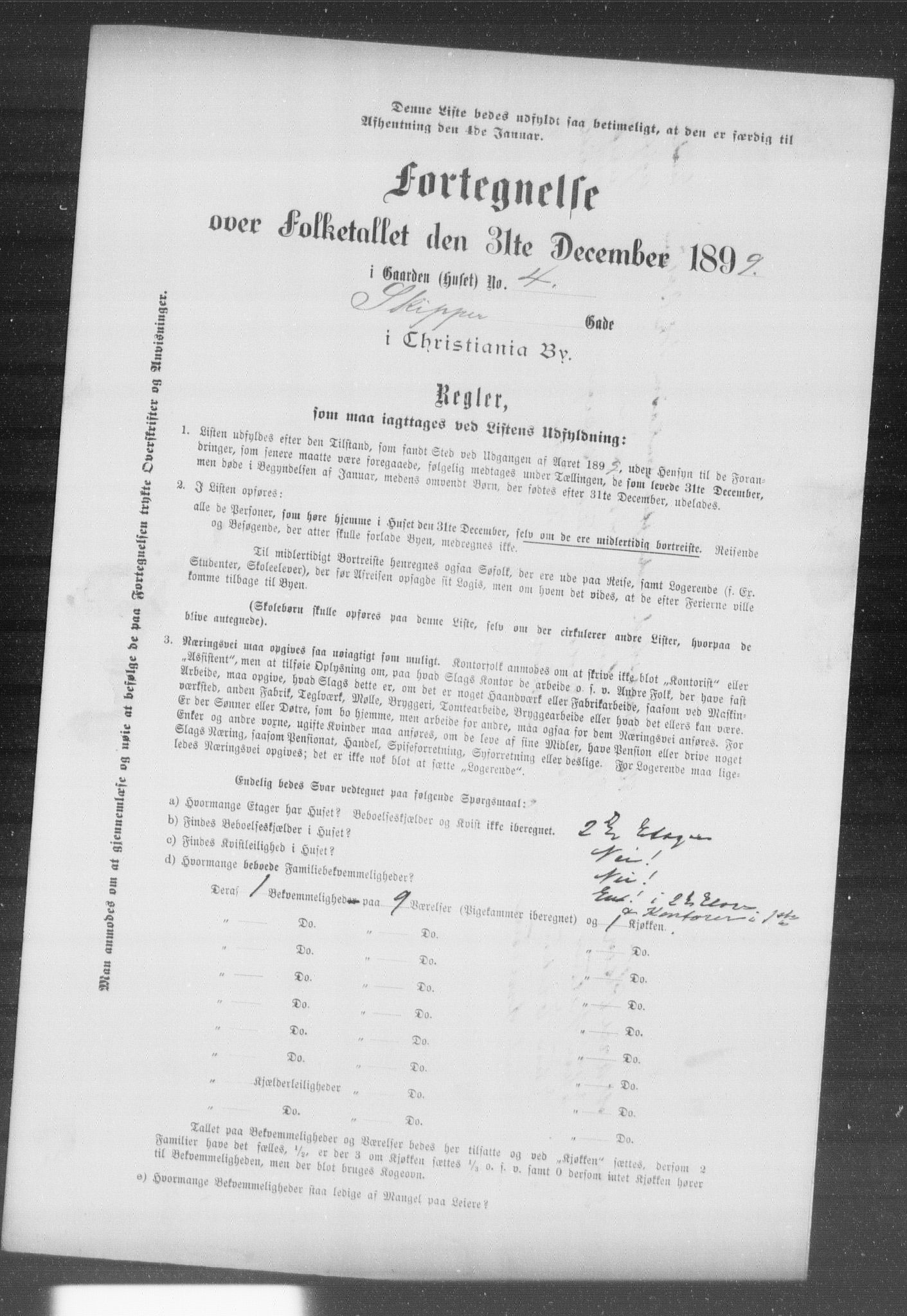 OBA, Municipal Census 1899 for Kristiania, 1899, p. 12395