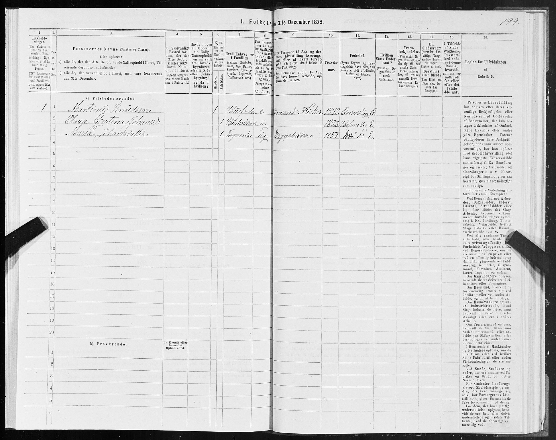 SAT, 1875 census for 1573P Edøy, 1875, p. 1199