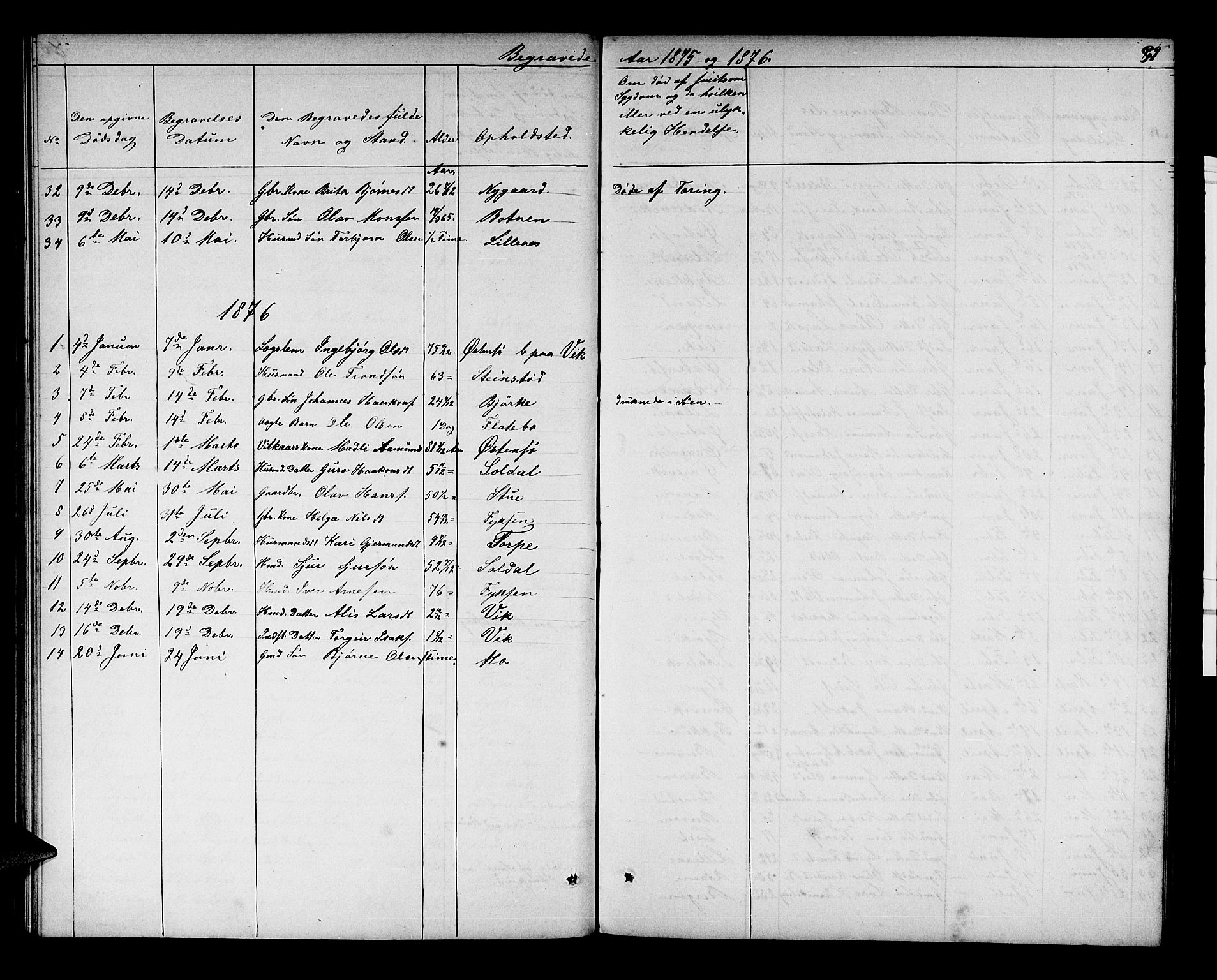 Kvam sokneprestembete, SAB/A-76201/H/Hab: Parish register (copy) no. C 2, 1863-1880, p. 81
