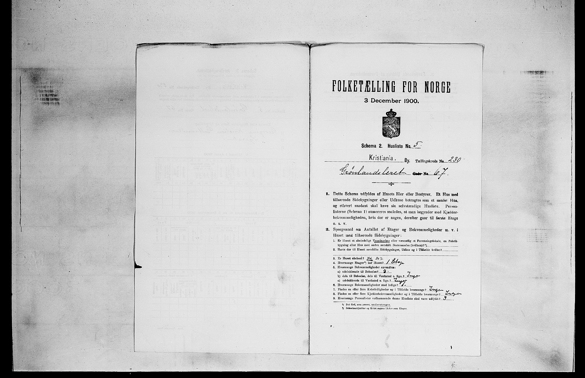 SAO, 1900 census for Kristiania, 1900, p. 30503