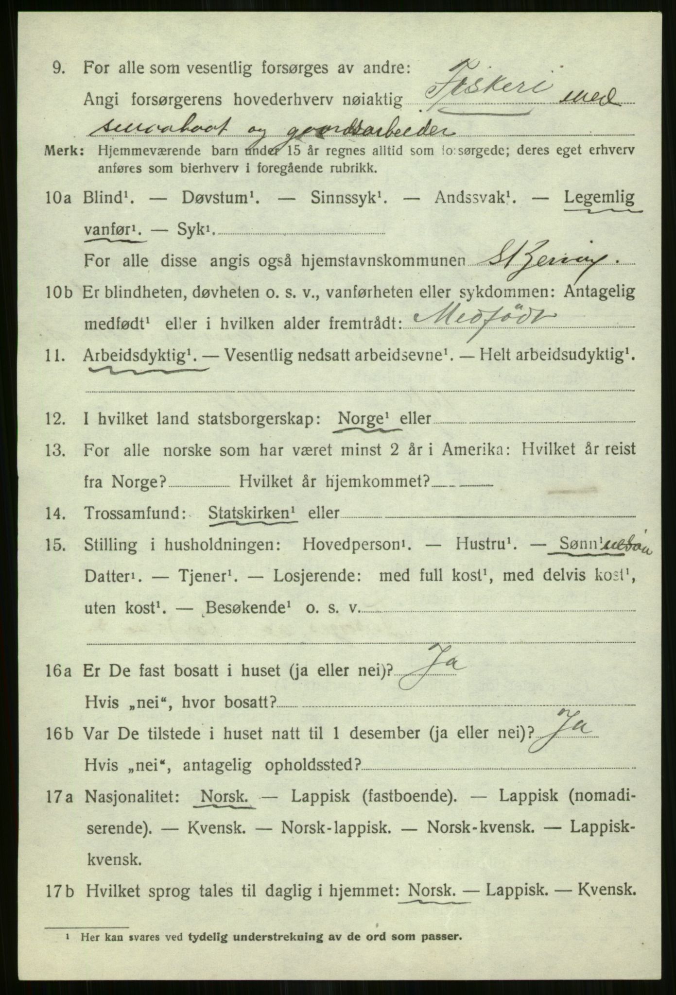 SATØ, 1920 census for Skjervøy, 1920, p. 6790