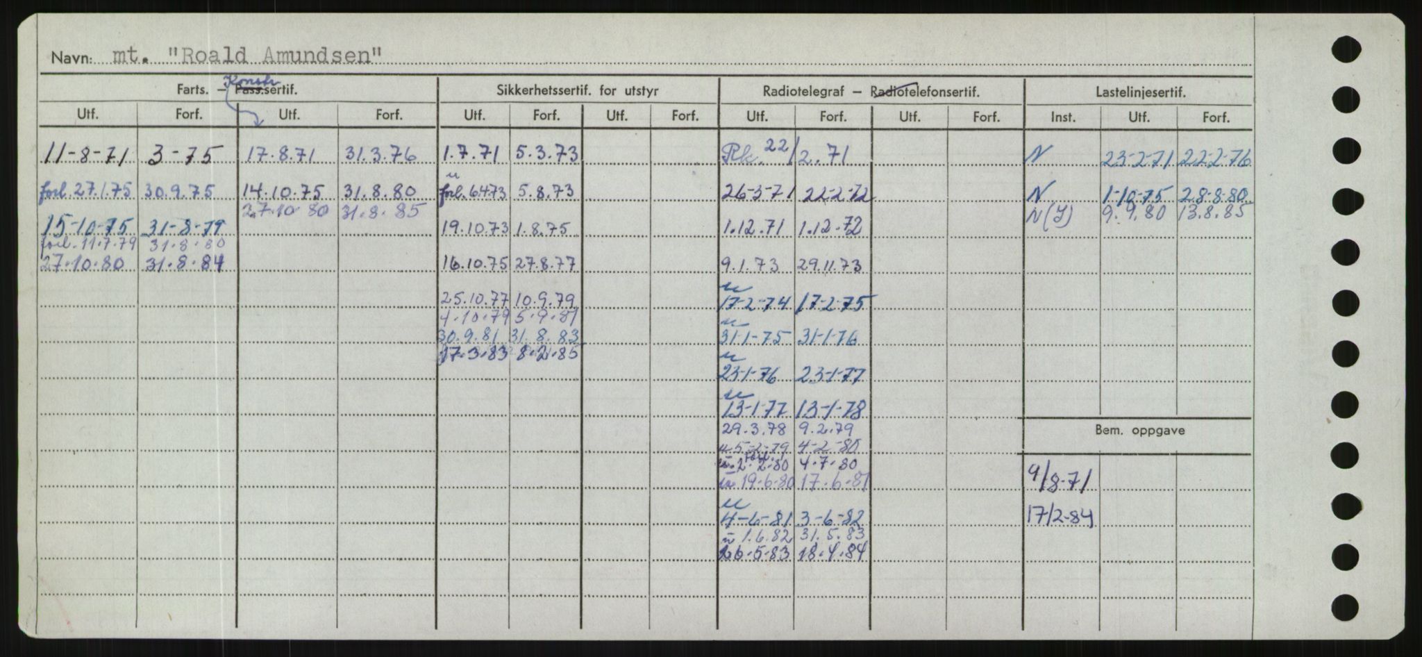 Sjøfartsdirektoratet med forløpere, Skipsmålingen, RA/S-1627/H/Hd/L0031: Fartøy, Rju-Sam, p. 10