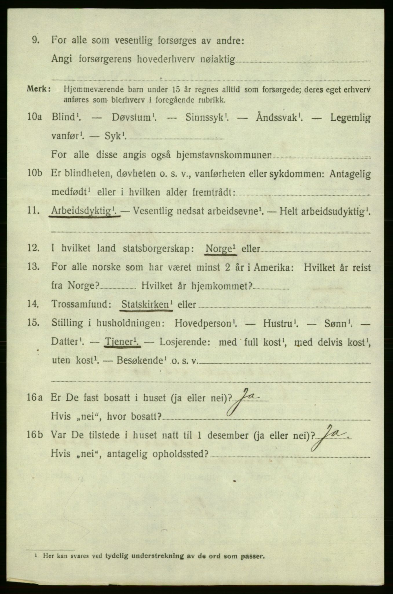 SAO, 1920 census for Fredrikshald, 1920, p. 12340