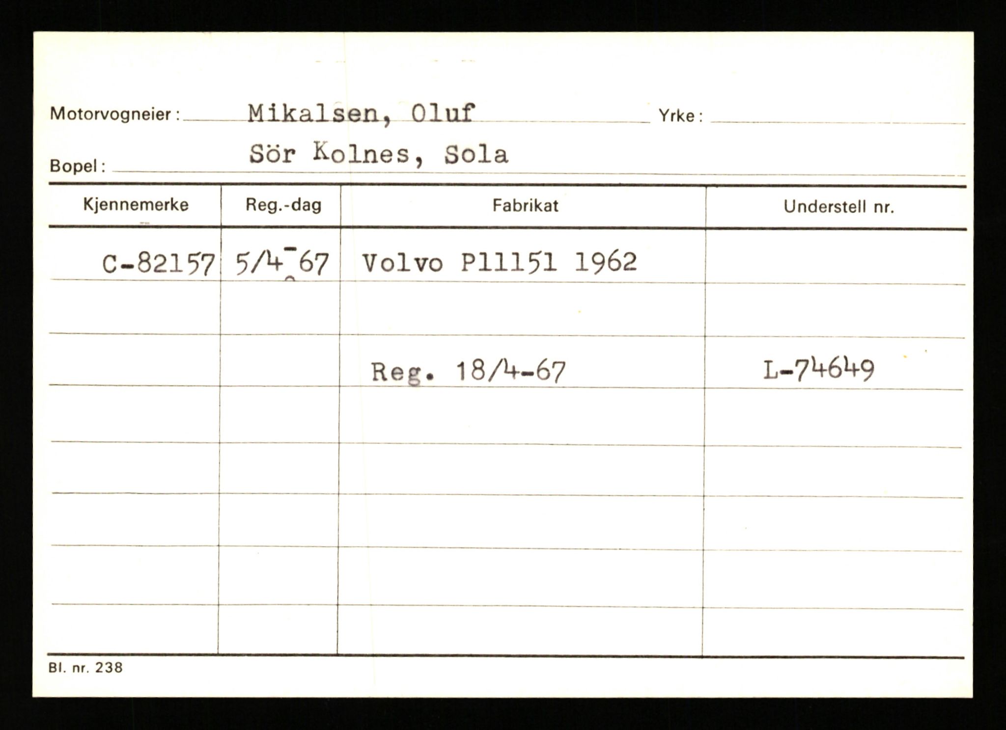 Stavanger trafikkstasjon, AV/SAST-A-101942/0/G/L0008: Registreringsnummer: 67519 - 84533, 1930-1971, p. 2800