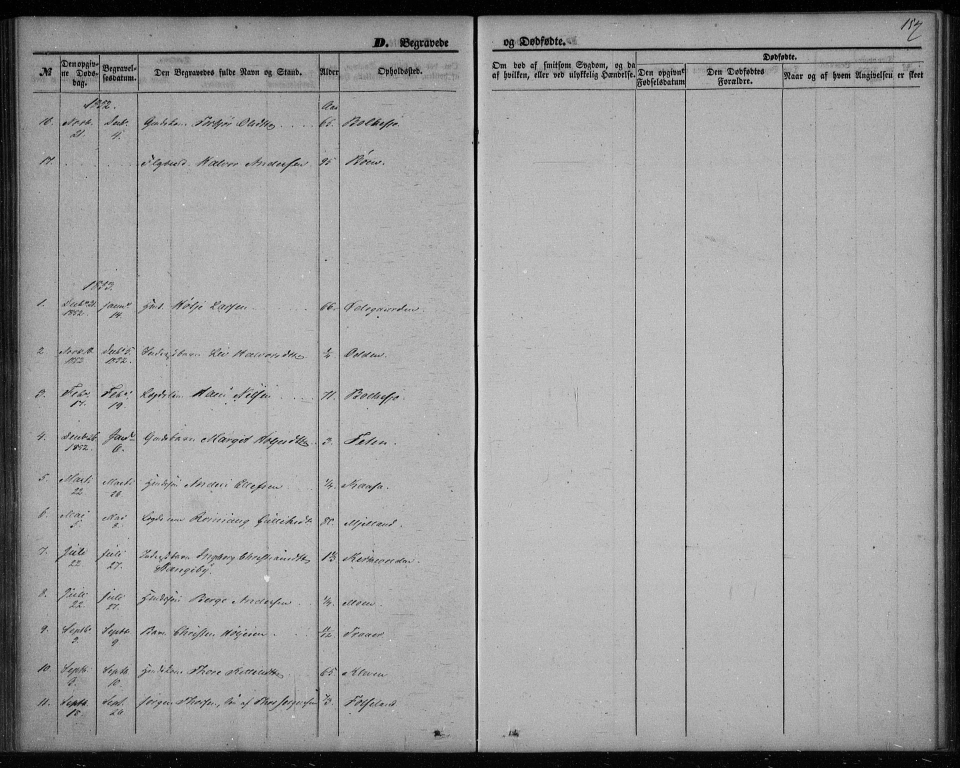 Gransherad kirkebøker, AV/SAKO-A-267/F/Fa/L0002: Parish register (official) no. I 2, 1844-1859, p. 157