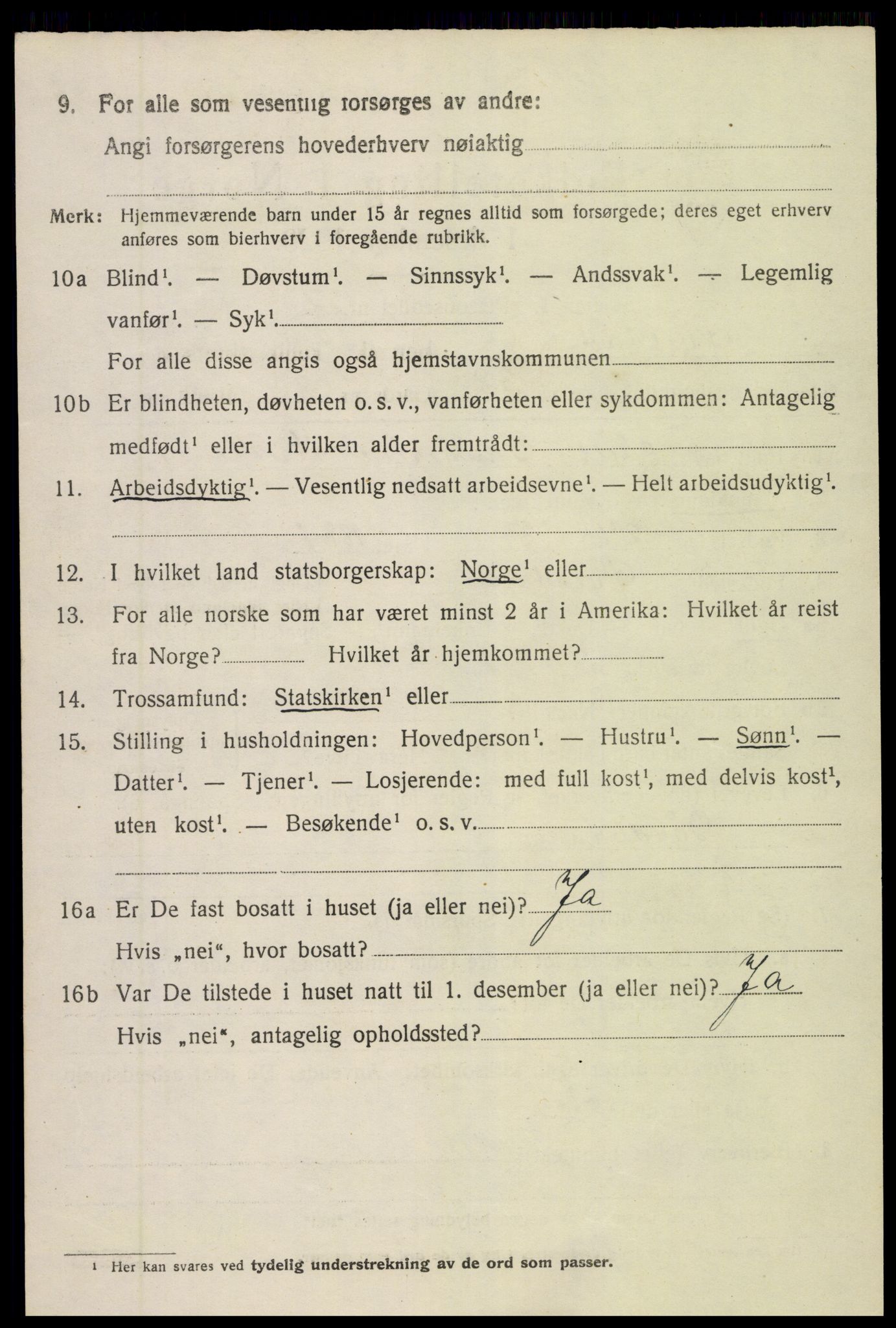 SAK, 1920 census for Øyestad, 1920, p. 2235