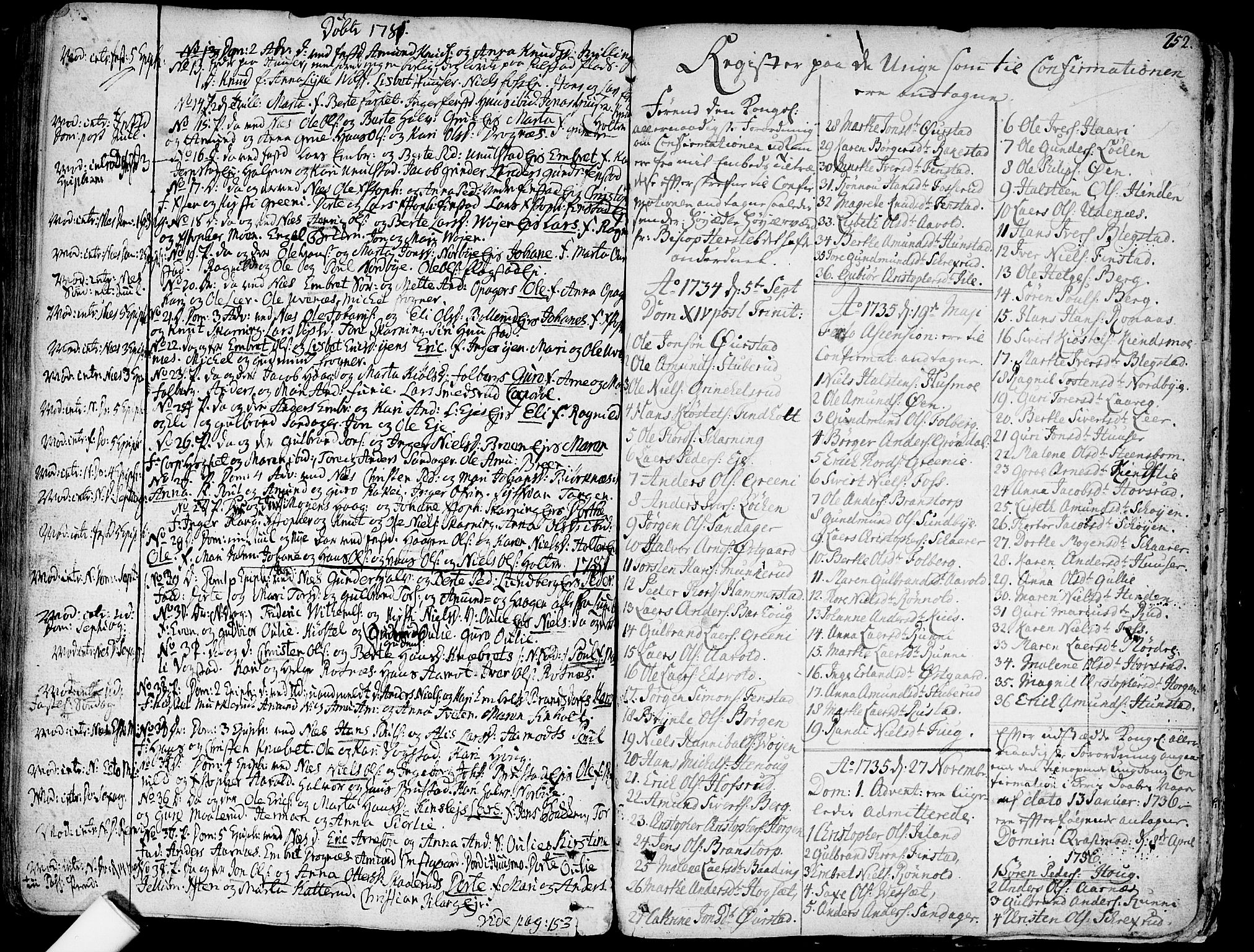 Nes prestekontor Kirkebøker, SAO/A-10410/F/Fa/L0003: Parish register (official) no. I 3, 1734-1781, p. 252